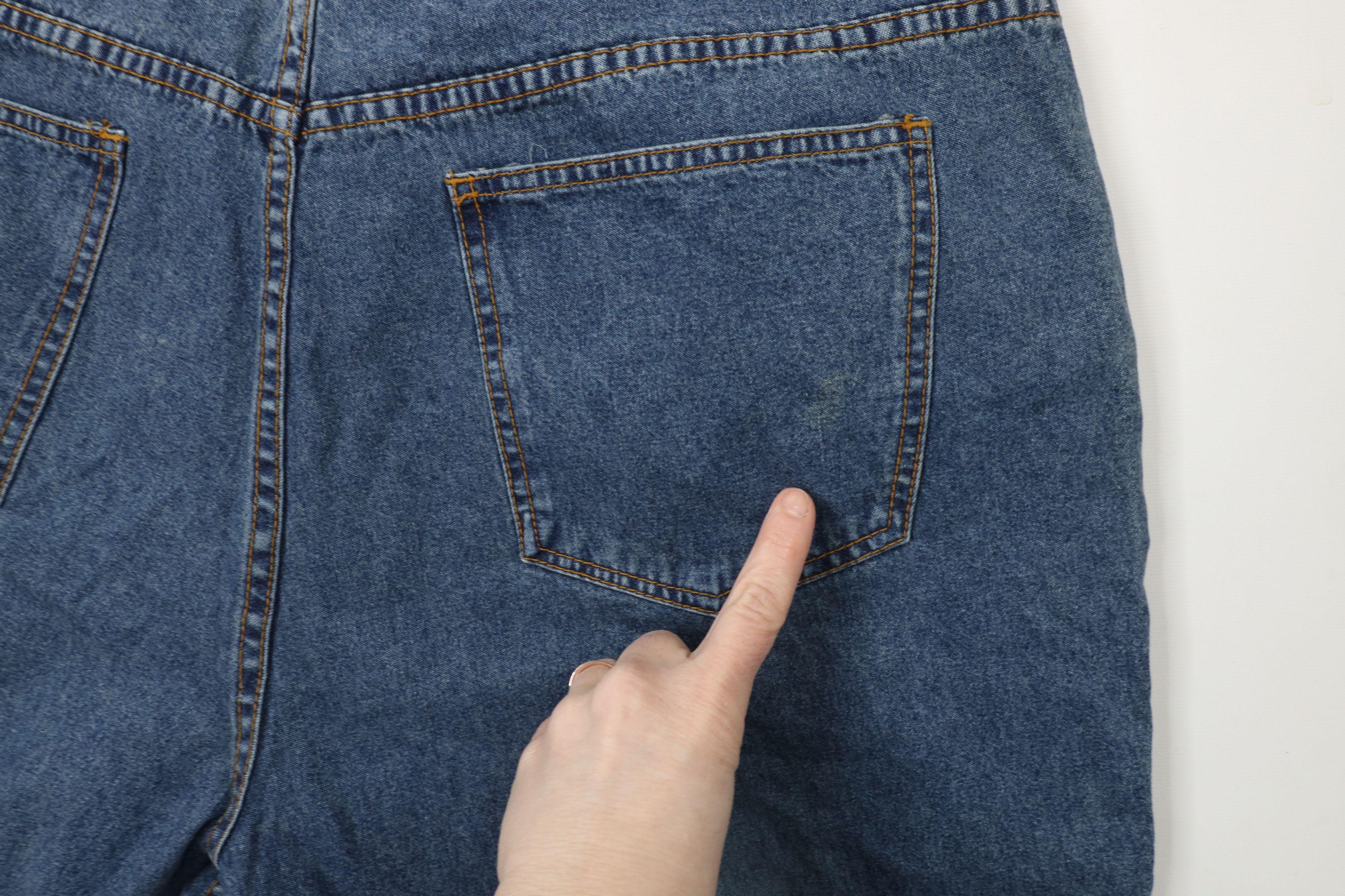 Vintage Vintage 90s Streetwear Patchwork Wide Leg Bell Bottoms Jeans Size 22" - 14 Thumbnail