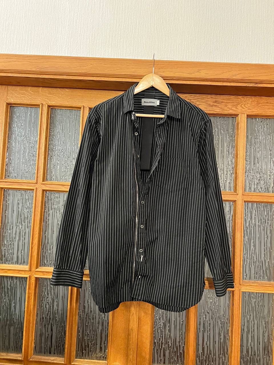 Japanese Brand Les Beautilities stripes screw shirt Size US M / EU 48-50 / 2 - 3 Thumbnail