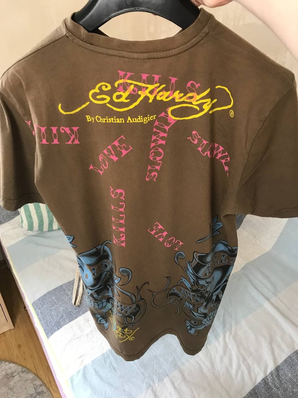 Ed Hardy 🔥 Ed Hardy Christian Audigier Made in USA Shirt Love Kills Size US XL / EU 56 / 4 - 10 Thumbnail