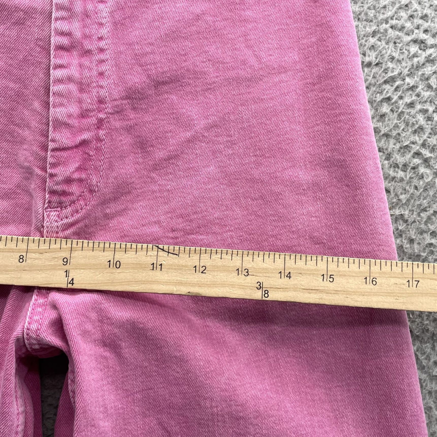 Zara Zar Wide Leg Jeans Womens 4 Pink Y2K Boho Chic Academia Classic Preppy 70's Work Shirt Jeans Pink 90s Bohemian Vintage? Size 27" / US 4 / IT 40 - 7 Thumbnail