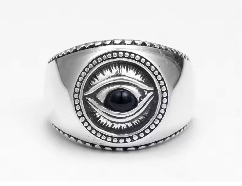 Jewelry × Vintage Gothic Punk Demon Eye Ring (size 7-14) Size ONE SIZE - 2 Thumbnail