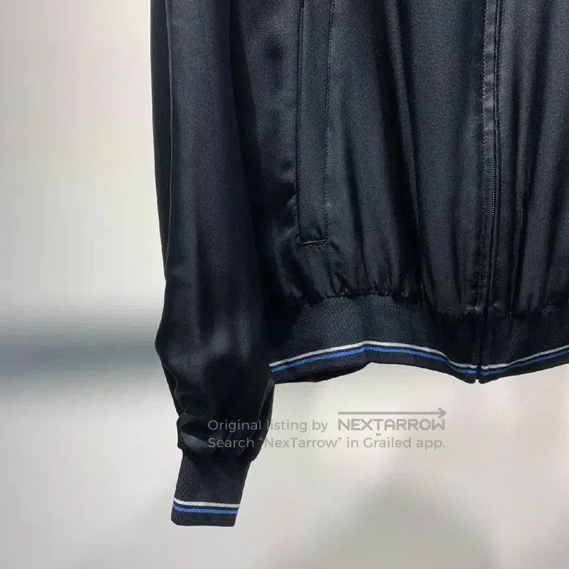 Prada Prada Black Men's Jacket with Blue Stripes. Size US L / EU 52-54 / 3 - 6 Thumbnail