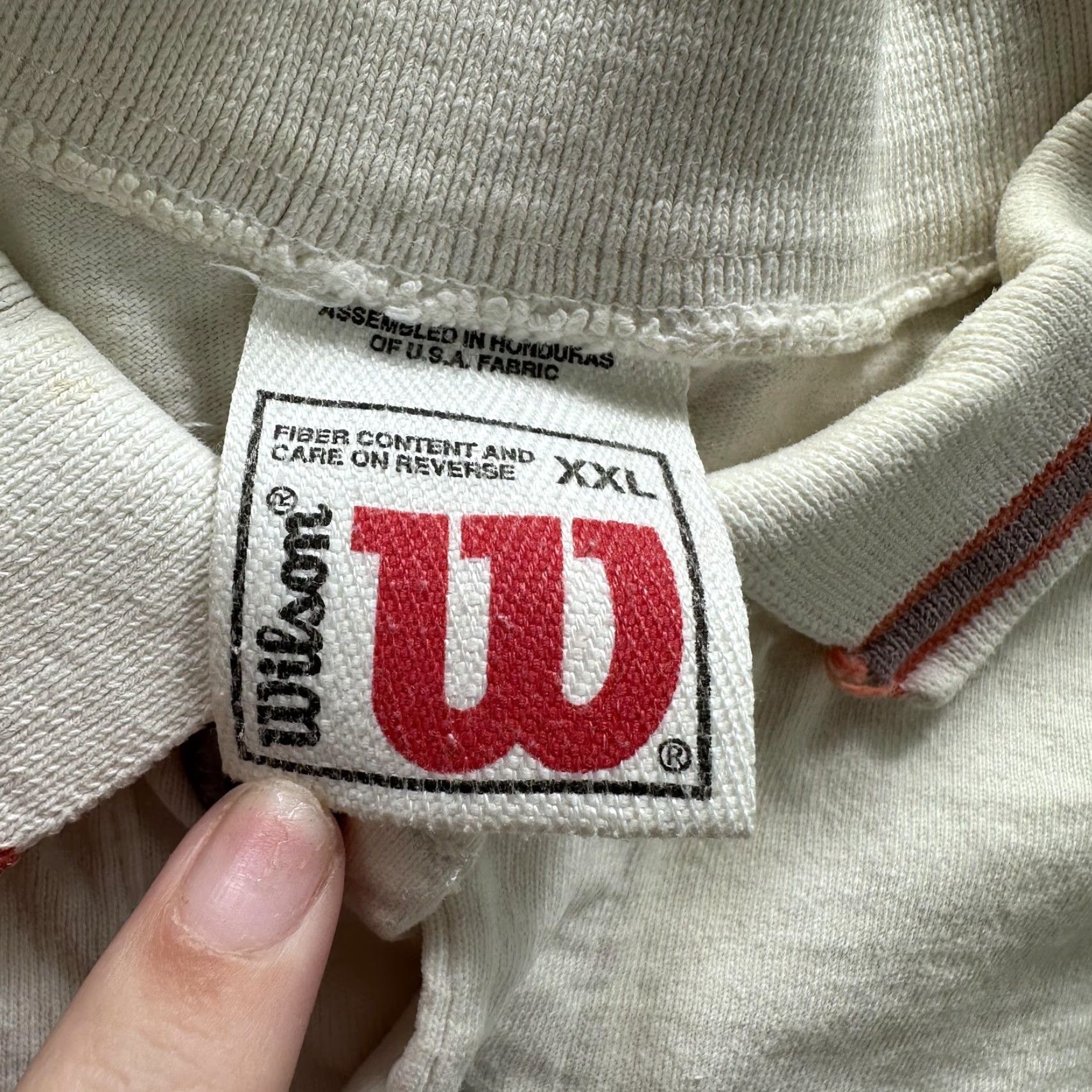 Wilson VINTAGE Wilson Polo Shirt Mens 2XL White Embroidered Logo 90s Tennis Golf Casual Short Sleeve Shirt Mens Size US XXL / EU 58 / 5 - 6 Thumbnail