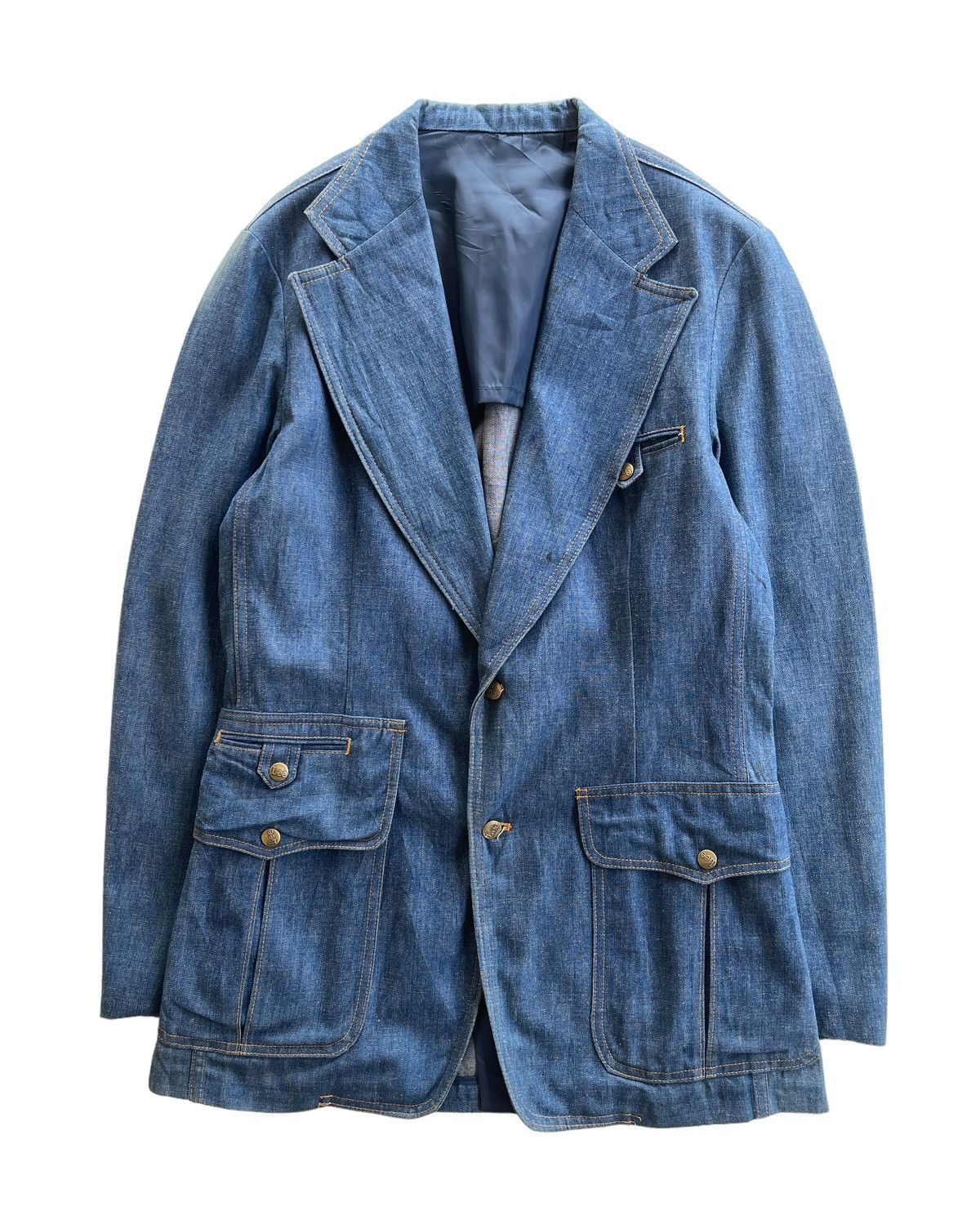 Lee Rare!!! True 70s Lee Sanfor Set Denim Jacket Size US M / EU 48-50 / 2 - 1 Thumbnail