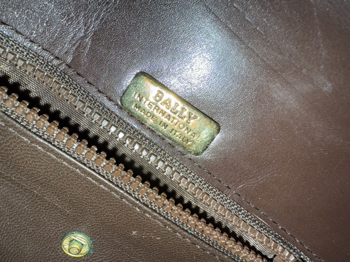 Bally × Leather VINTAGE BALLY BROWN LEATHER TOP HANDLE BIRKIN DESIGN Size ONE SIZE - 6 Thumbnail