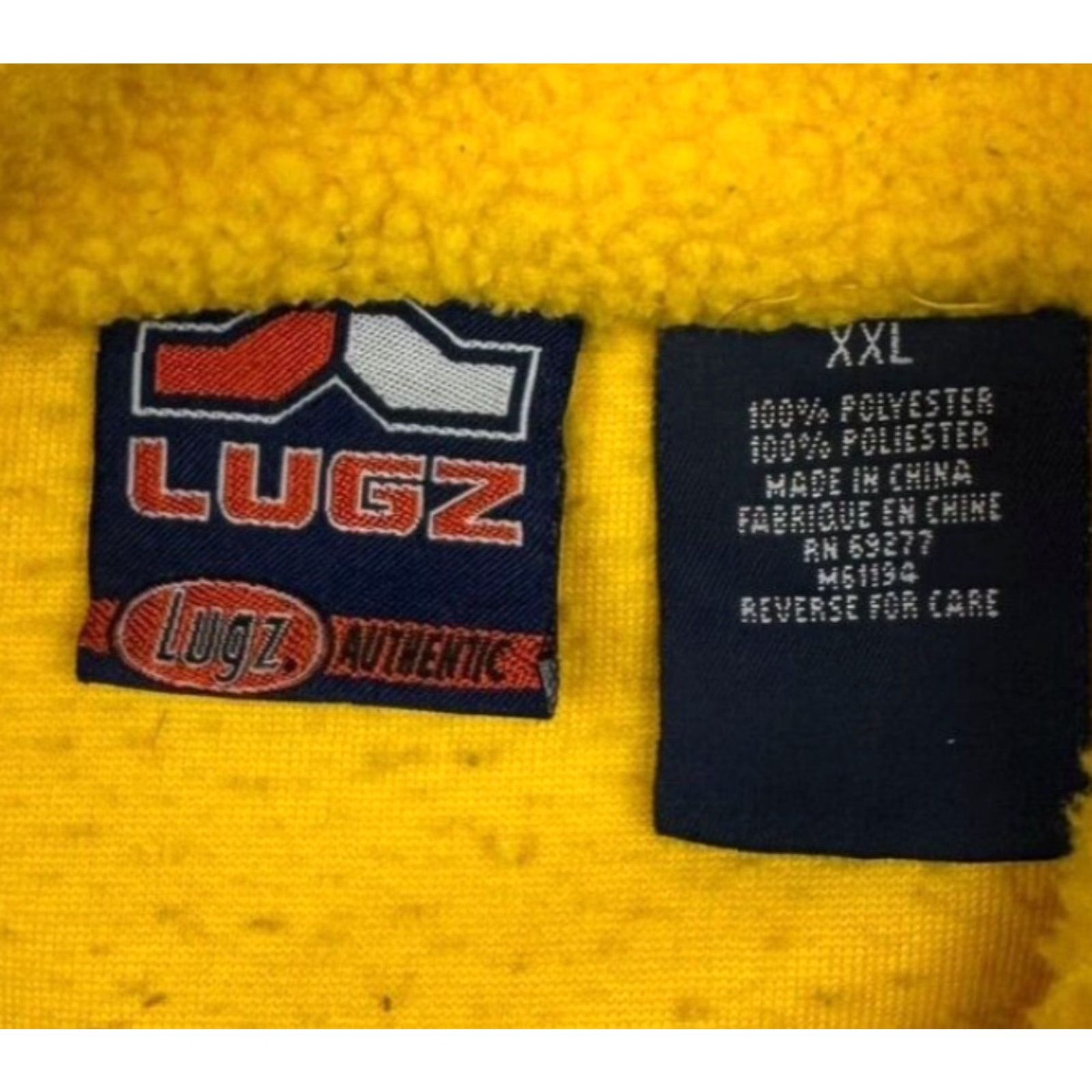 Lugz VINTAGE Lugz Jacket Men’s Deep Pile Polyester Fleece Gold 2XL Sleeve Size US XXL / EU 58 / 5 - 4 Thumbnail