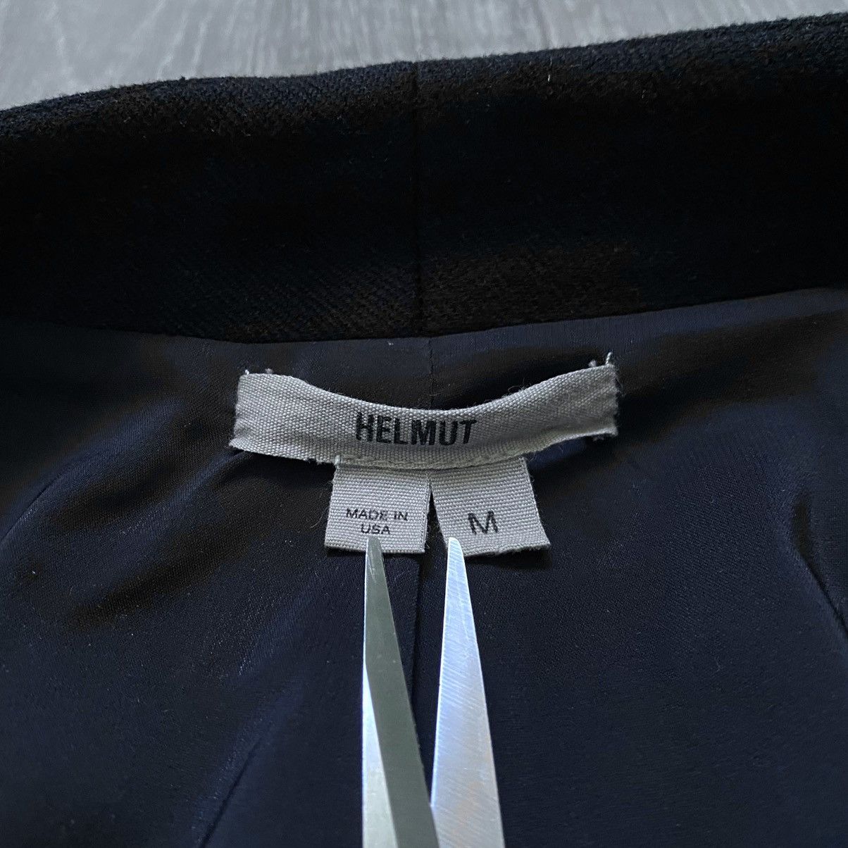 Helmut Lang Women’s Helmut Lang Made in USA Black Viscose Blazer Jacket Size M / US 6-8 / IT 42-44 - 17 Thumbnail