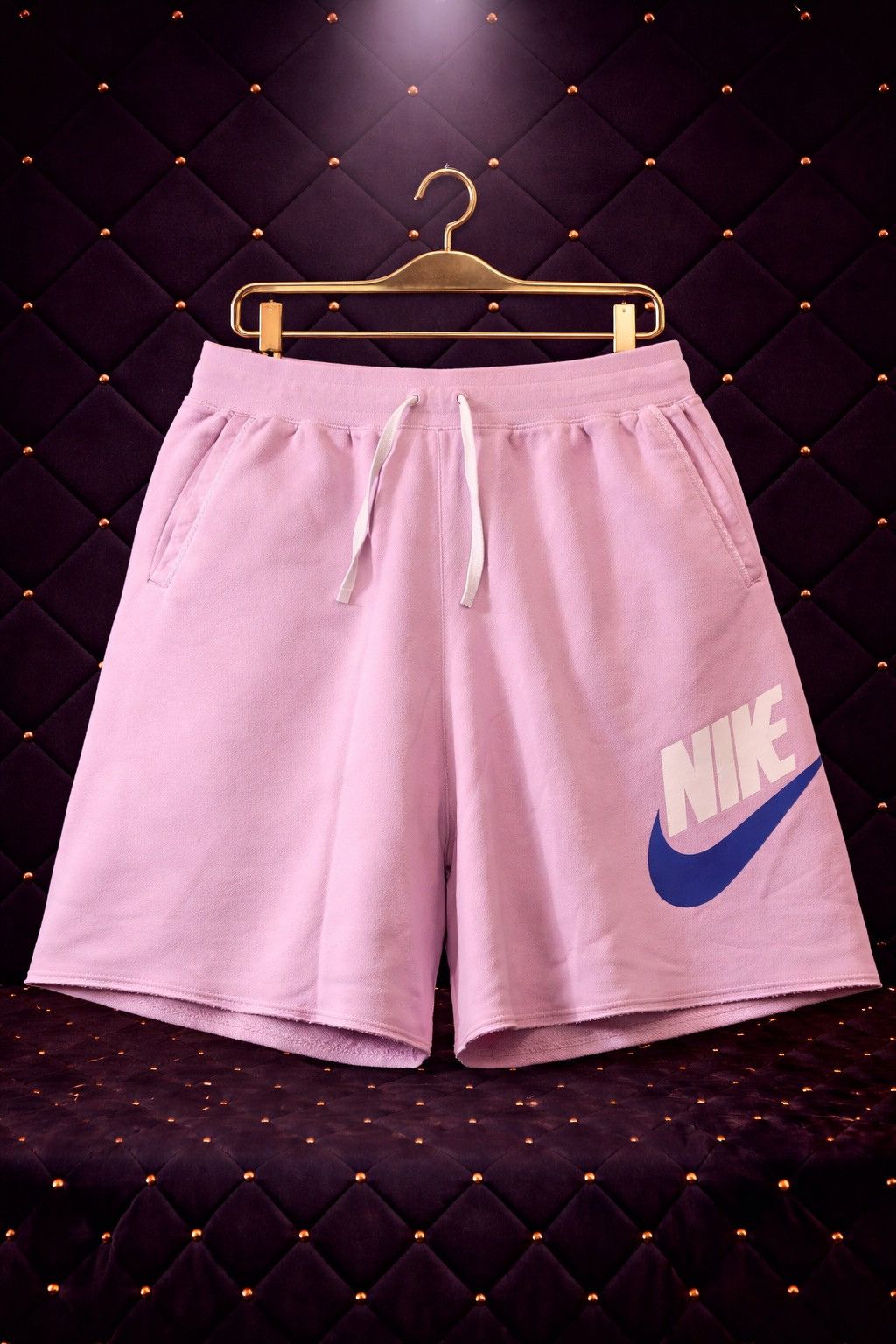 Nike NIKE BIG SWOOSH LOGO FLEECE SWEAT SHORTS Size US 32 / EU 48 - 1 Preview