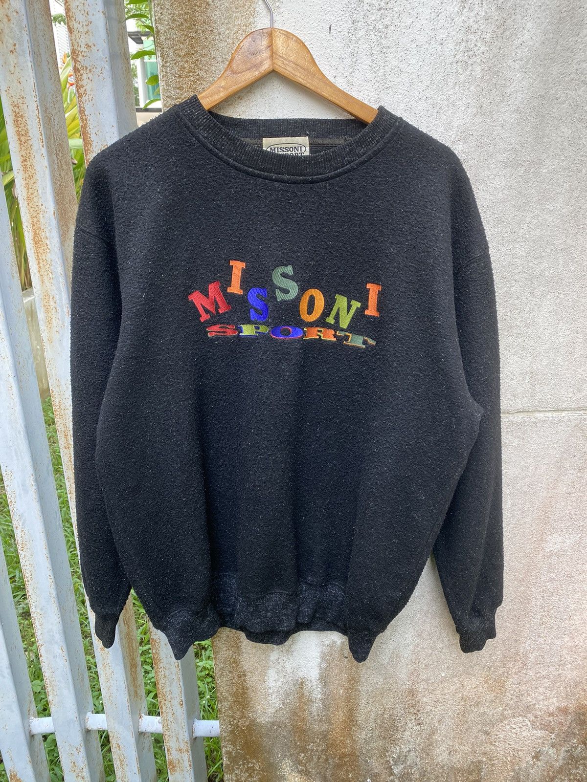 Designer × Missoni × Vintage Vintage 70's MISSONI SPORT Sweatshirt rare Size US L / EU 52-54 / 3 - 12 Thumbnail