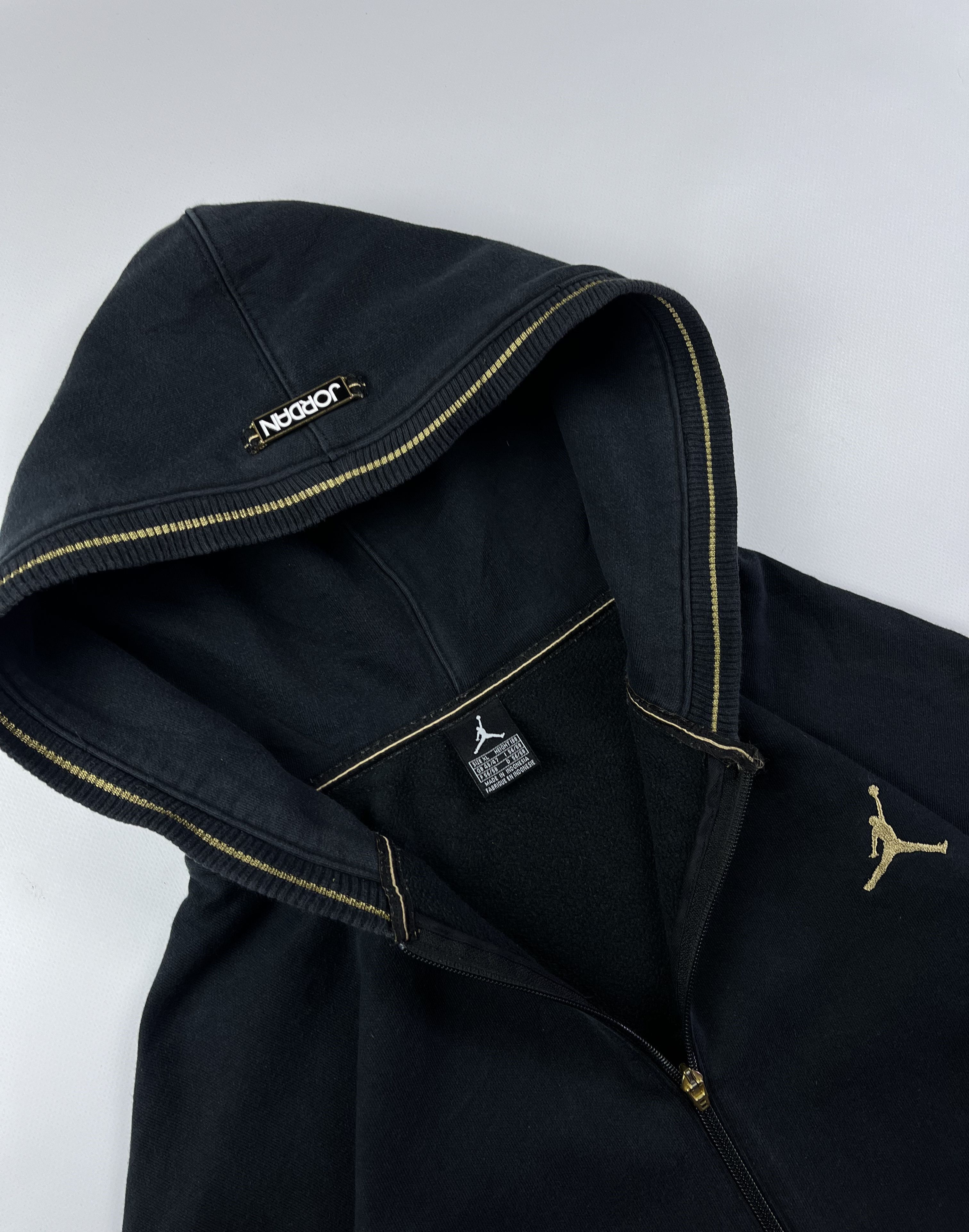Jordan Brand × Nike 90s Jordan Big Logo Vintage Zip Hoodie Size US XL / EU 56 / 4 - 5 Thumbnail