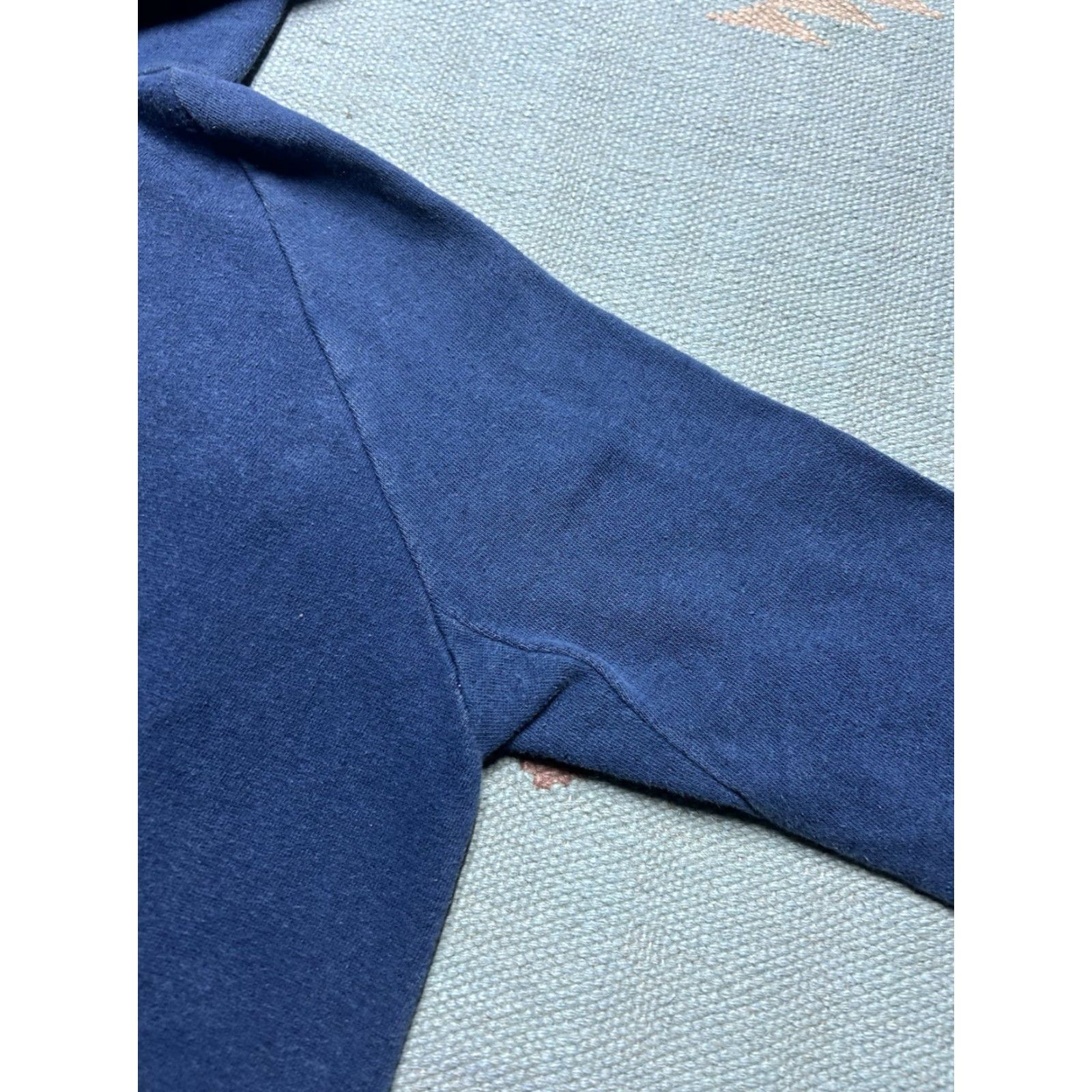 Sears VINTAGE 70s pullover hoodie sweatshirt gussets Sears adult XL Navy blue Hoodie Men XL Pullover 70s Vintage Navy Sears Mens XL Size US XL / EU 56 / 4 - 4 Thumbnail