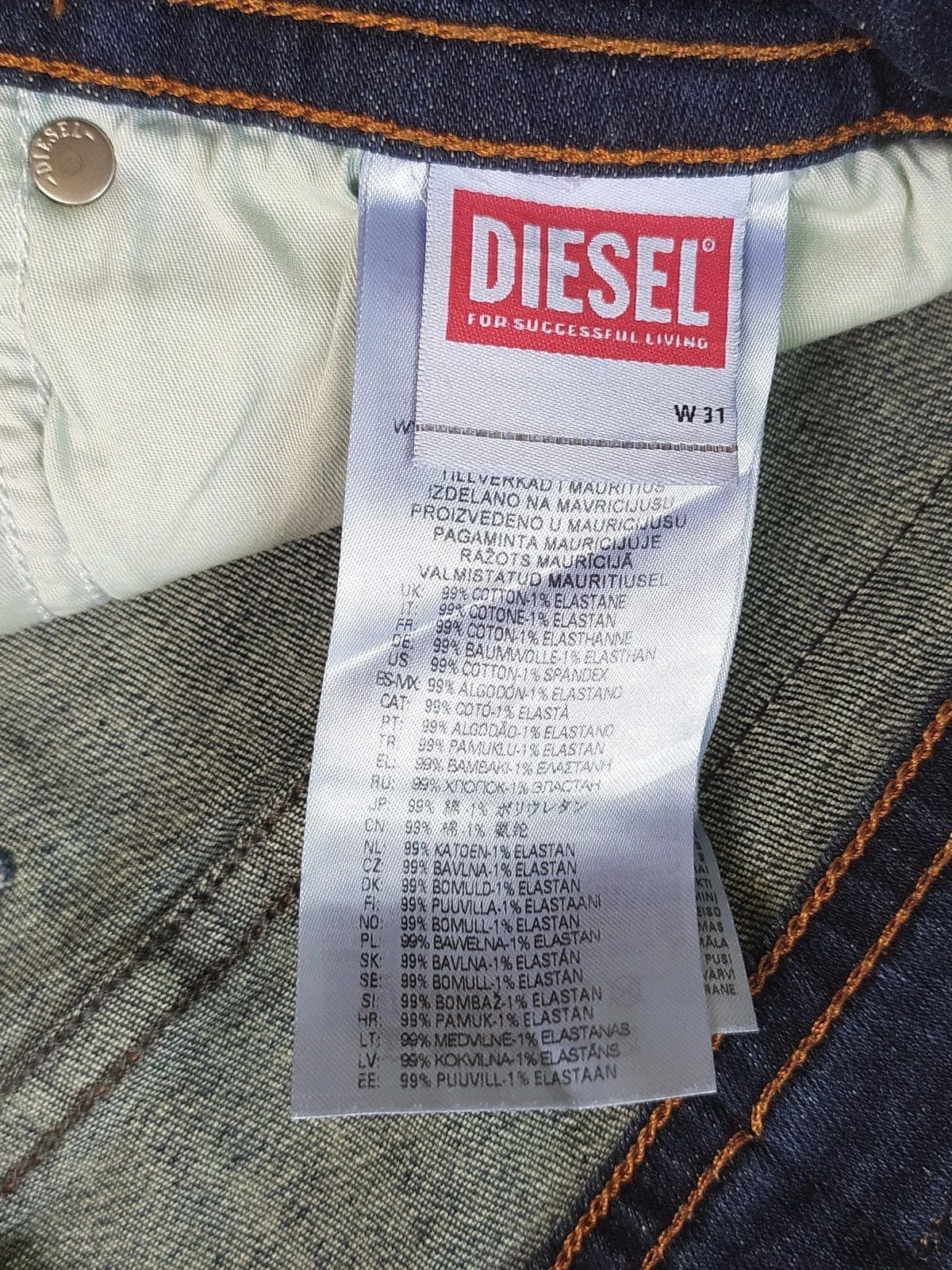 Diesel Diesel THOMMER-X-RM049 Men's Jean T 9974 Size US 31 - 6 Thumbnail
