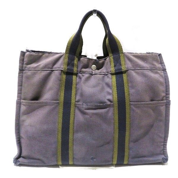 Hermes Hermes Hermes Herline MM Handbag Unisex Canvas Handbag in Fair Condition Size ONE SIZE - 1 Thumbnail