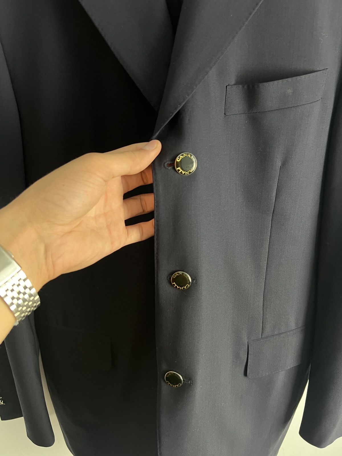 Canali Canali Blazer Wool Linen Jacket Size 52R - 3 Thumbnail