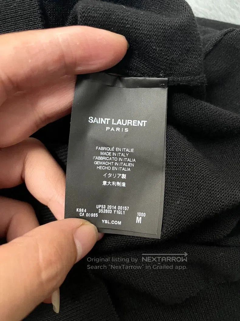 Saint Laurent Paris Saint Laurent SLP Mock Neck Wool Sweater Size US M / EU 48-50 / 2 - 4 Thumbnail