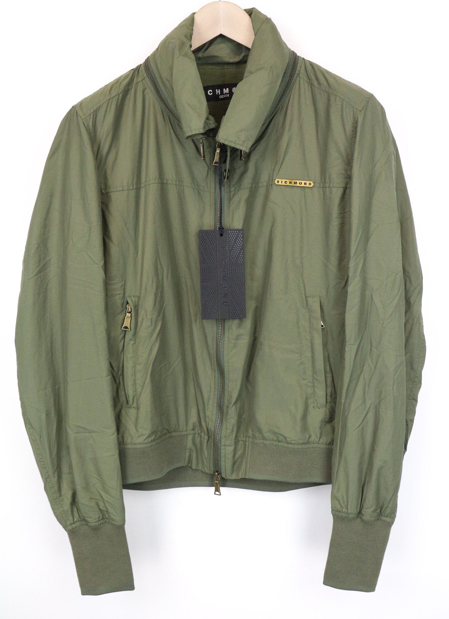 John Richmond EU48 Green Lined Casual Zip Jacket 75000 Size US M / EU 48-50 / 2 - 1 Thumbnail