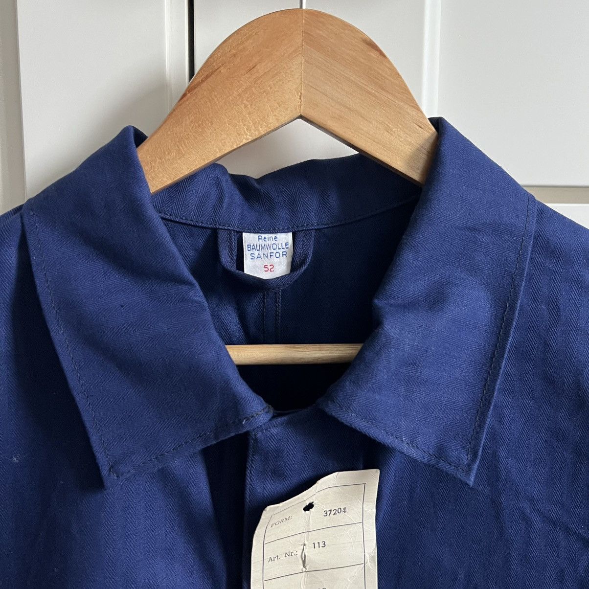Le Laboureur German herringbone HBT mechanic deadstock works jacket Size US L / EU 52-54 / 3 - 2 Thumbnail