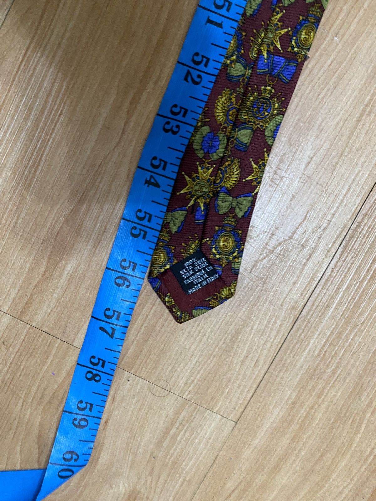 Chanel 💥Grails💥 vintage chanel tie 100% silk nice design Size ONE SIZE - 6 Thumbnail