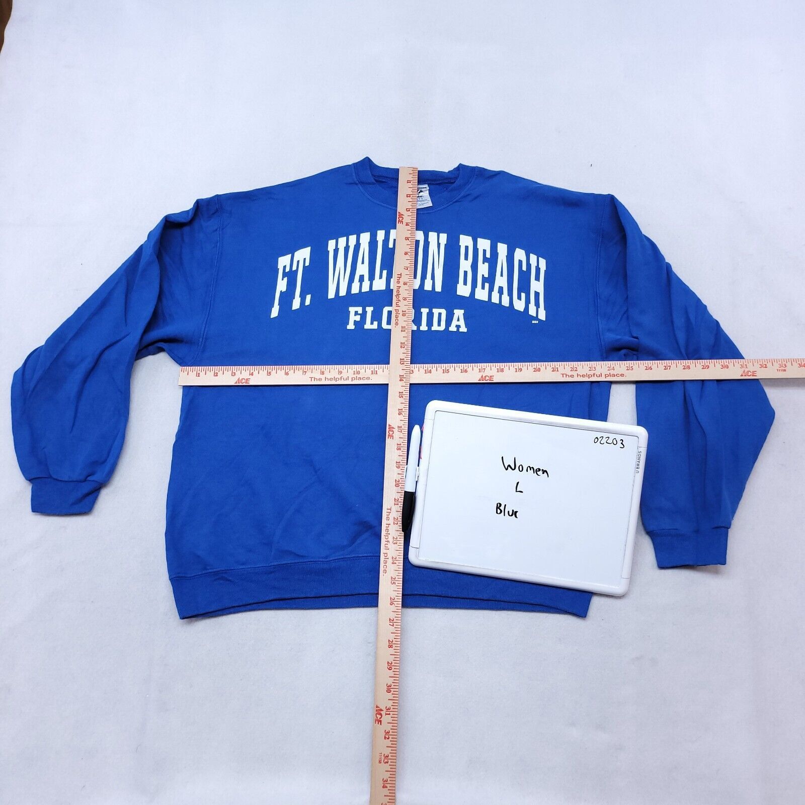 Jerzees Ft Walton Beach Florida Jerzees Sweatshirt Women Size L Blue Size L / US 10 / IT 46 - 6 Thumbnail