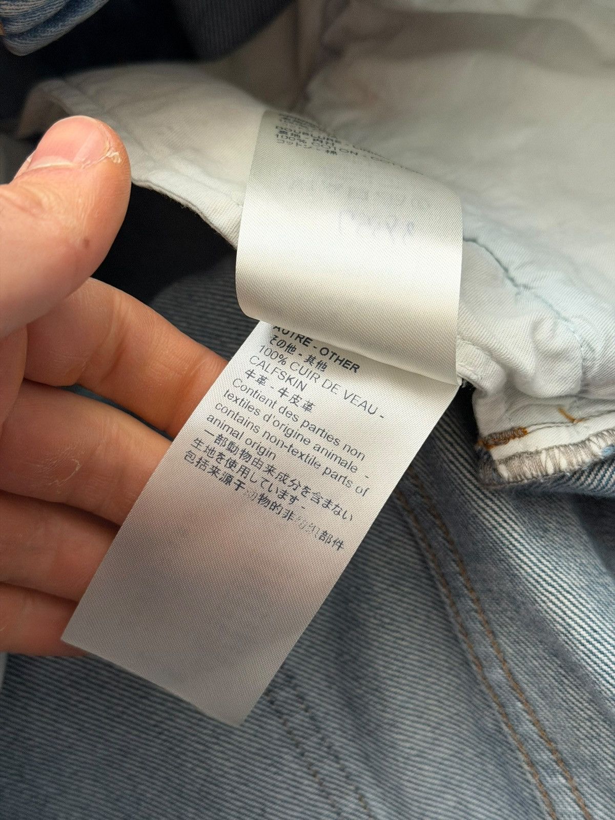 Louis Vuitton 2020 Virgil Blue Regular Wash Jeans Size US 34 / EU 50 - 15 Thumbnail