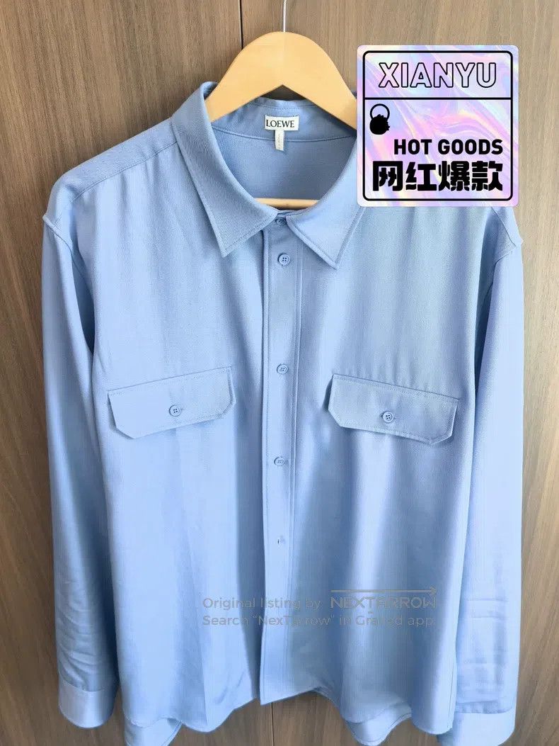 Loewe Loewe size 41 Men's Long Sleeve Shirt, 100% Wool Size US M / EU 48-50 / 2 - 1 Thumbnail