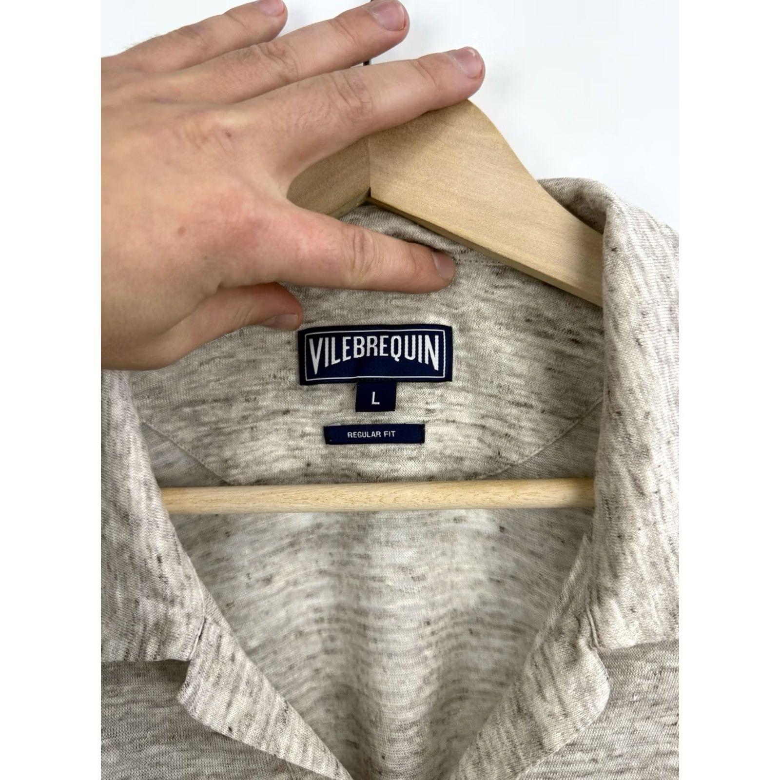 Vilebrequin Vilebrequin Polo T-Shirt Linen Luxury Regular Beige L Mens Shirt Rare 1990s (approx) Size US L / EU 52-54 / 3 - 5 Thumbnail