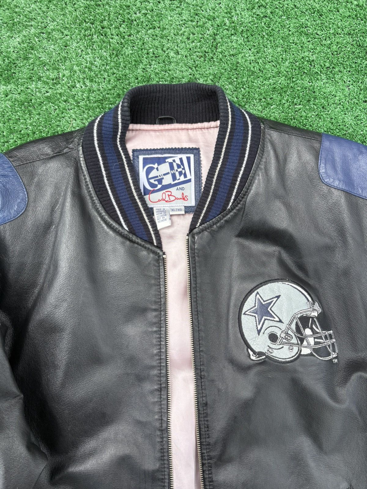 G-III Vintage Dallas Cowboys G-III Carl Banks Leather Jacket Size US XL / EU 56 / 4 - 3 Thumbnail