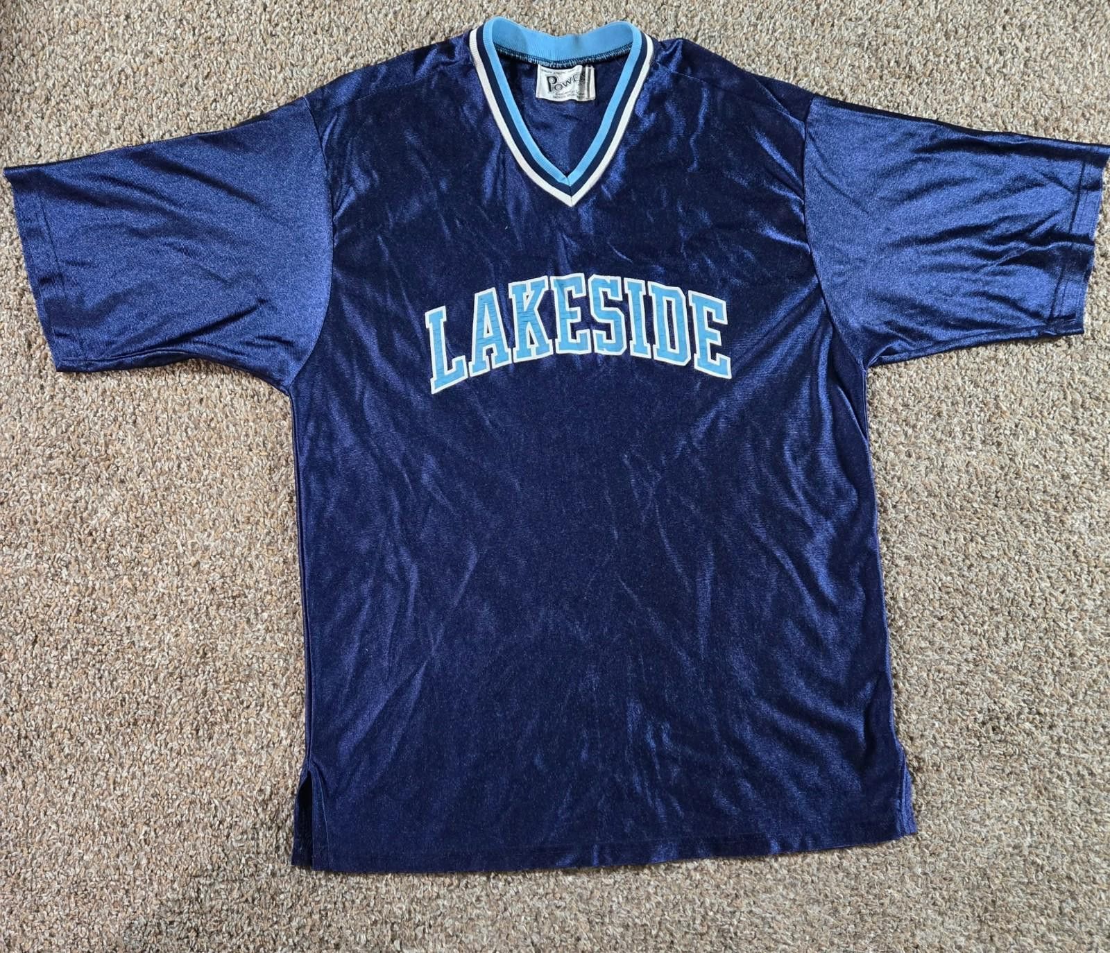 Powers Supply Vintage POWERS Athletic Shirt LAKESIDE Made In USA Size US M / EU 48-50 / 2 - 1 Thumbnail