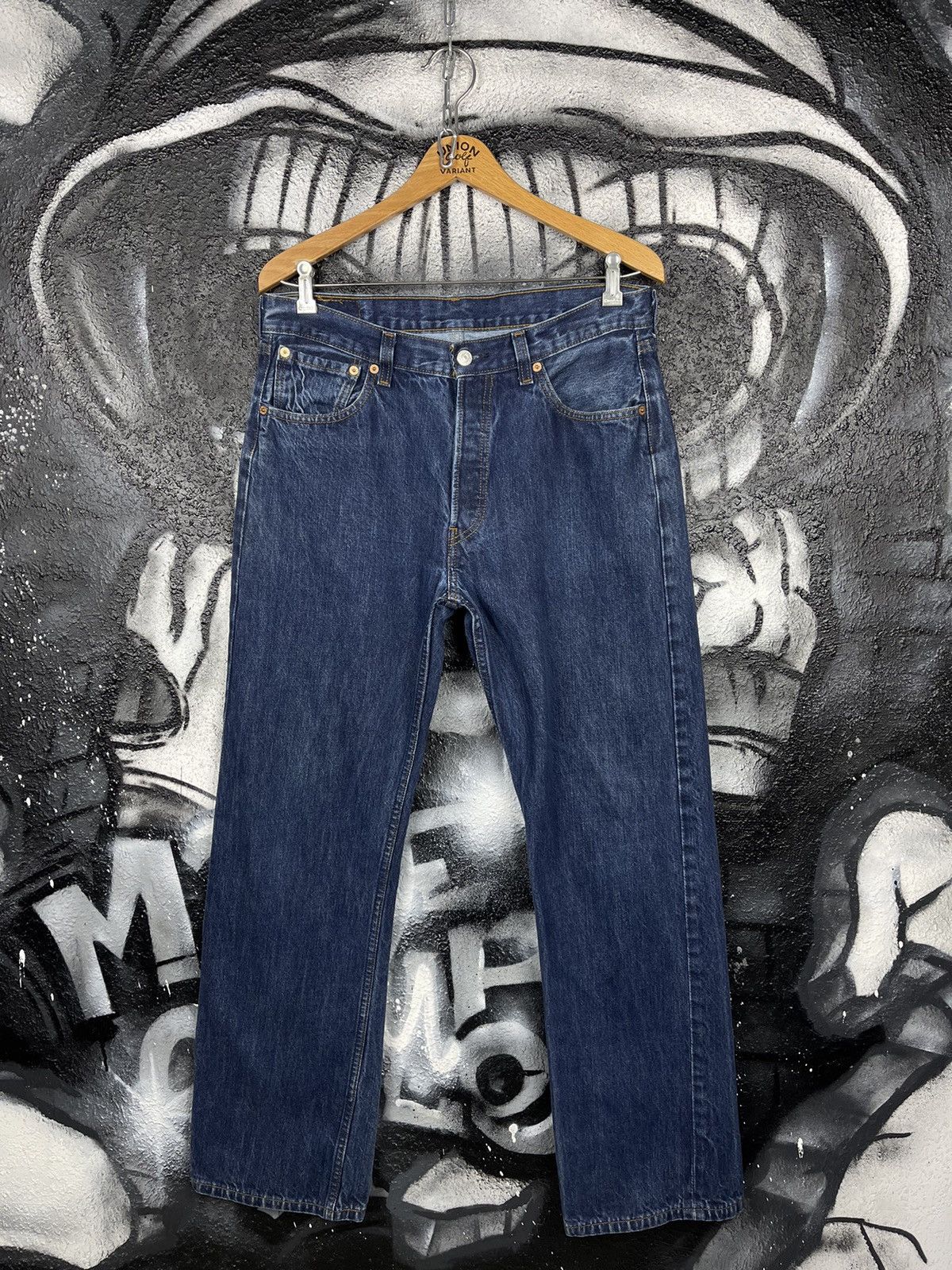 Levi's Levi’s 501 Vintage Navy Blue Denim Jeans Men’s Size W34 L32 Size US 34 / EU 50 - 3 Thumbnail