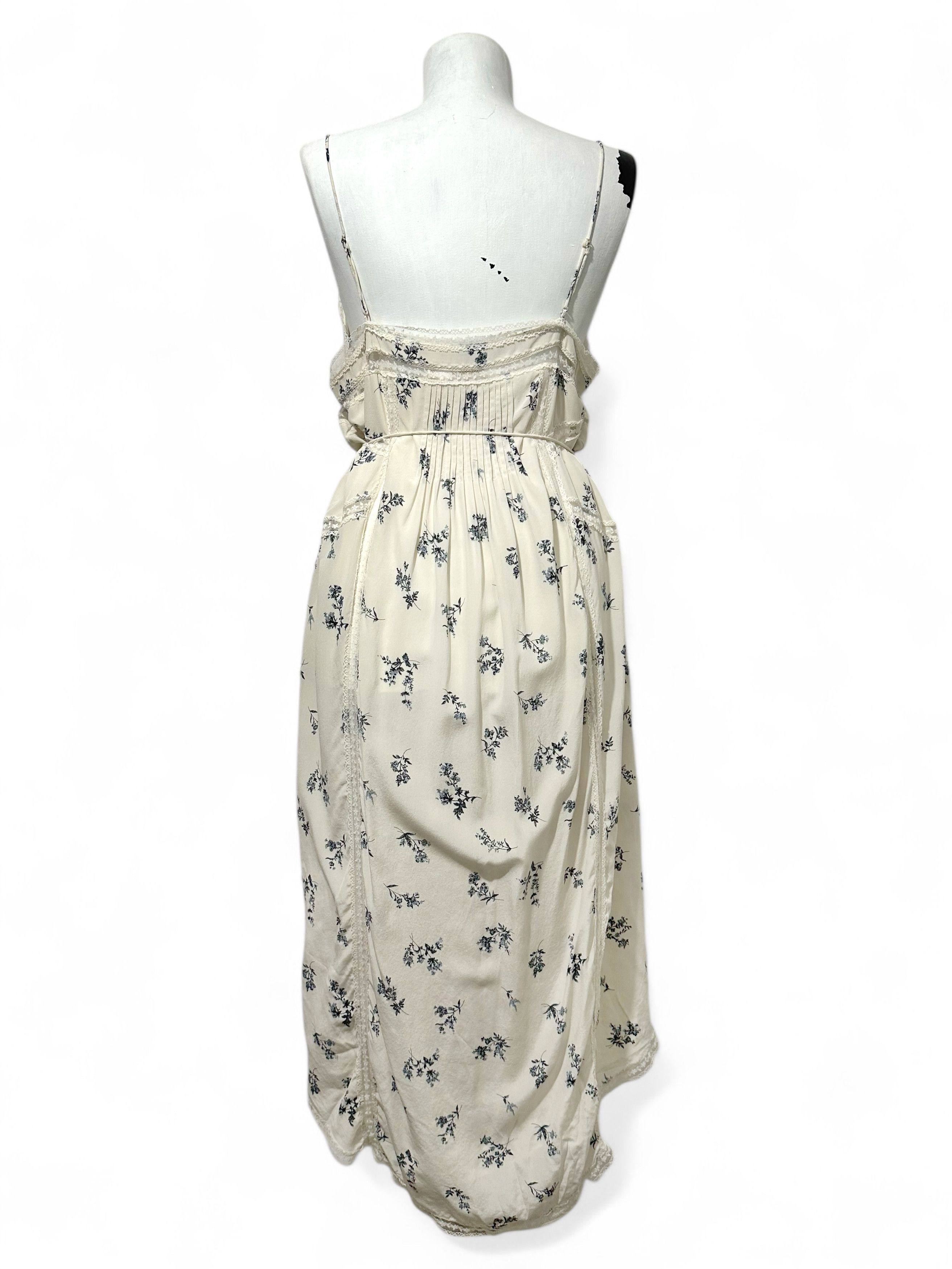 Zimmermann Zimmermann Silk Flower Print Lace Detail Cami Long Dress (M) Size XS / US 0-2 / IT 36-38 - 8 Thumbnail
