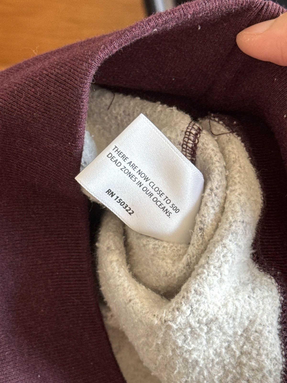 Noah Noah Burgundy Snaps Hoodie Size L Size US L / EU 52-54 / 3 - 5 Thumbnail