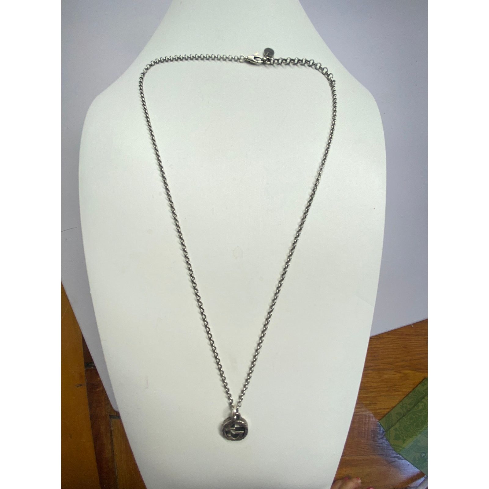 Gucci Gucci Interlocking G Logo Pendant Necklace. 20" Size ONE SIZE - 5 Thumbnail