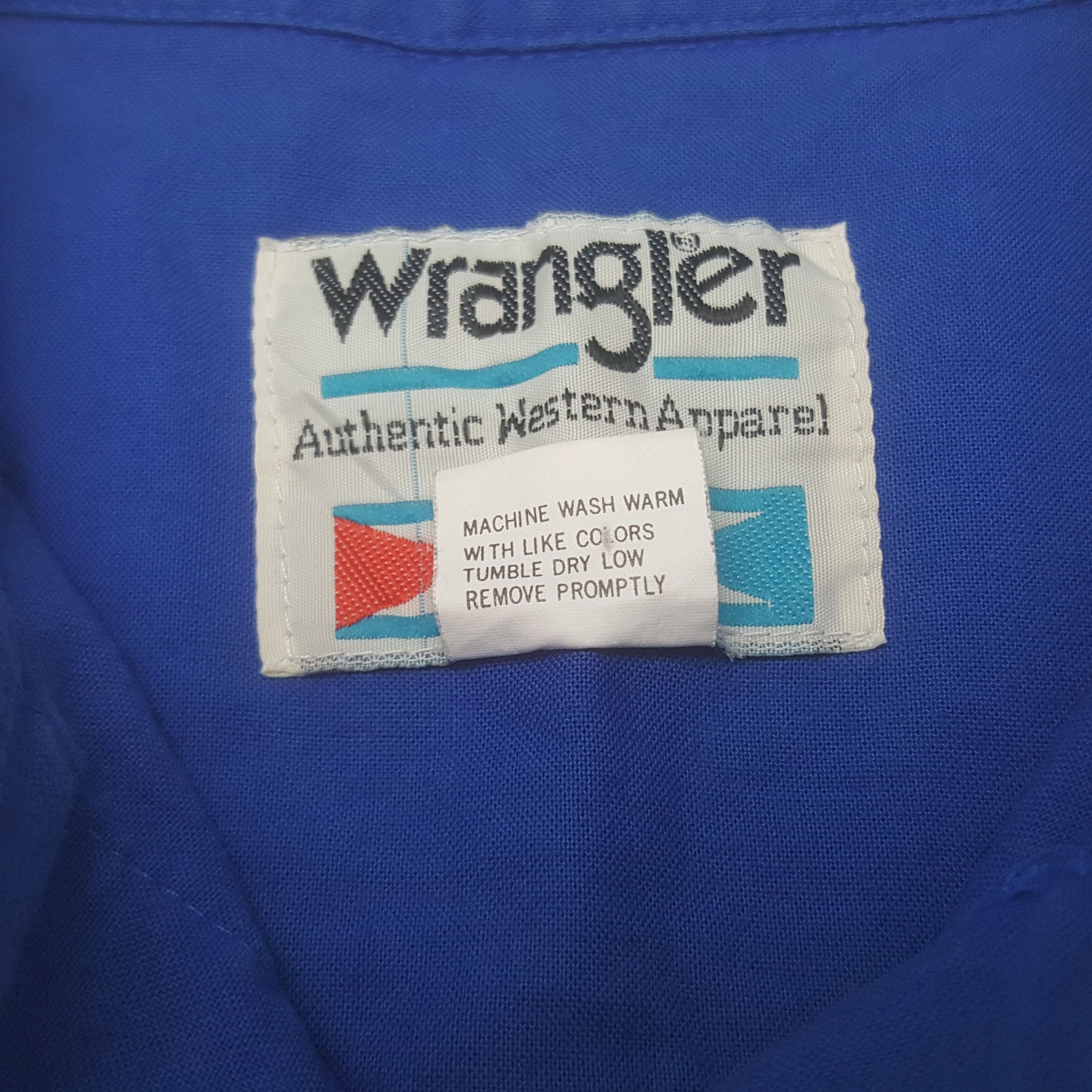 Vintage Wrangler Rare Design Classic Button Up Shirt