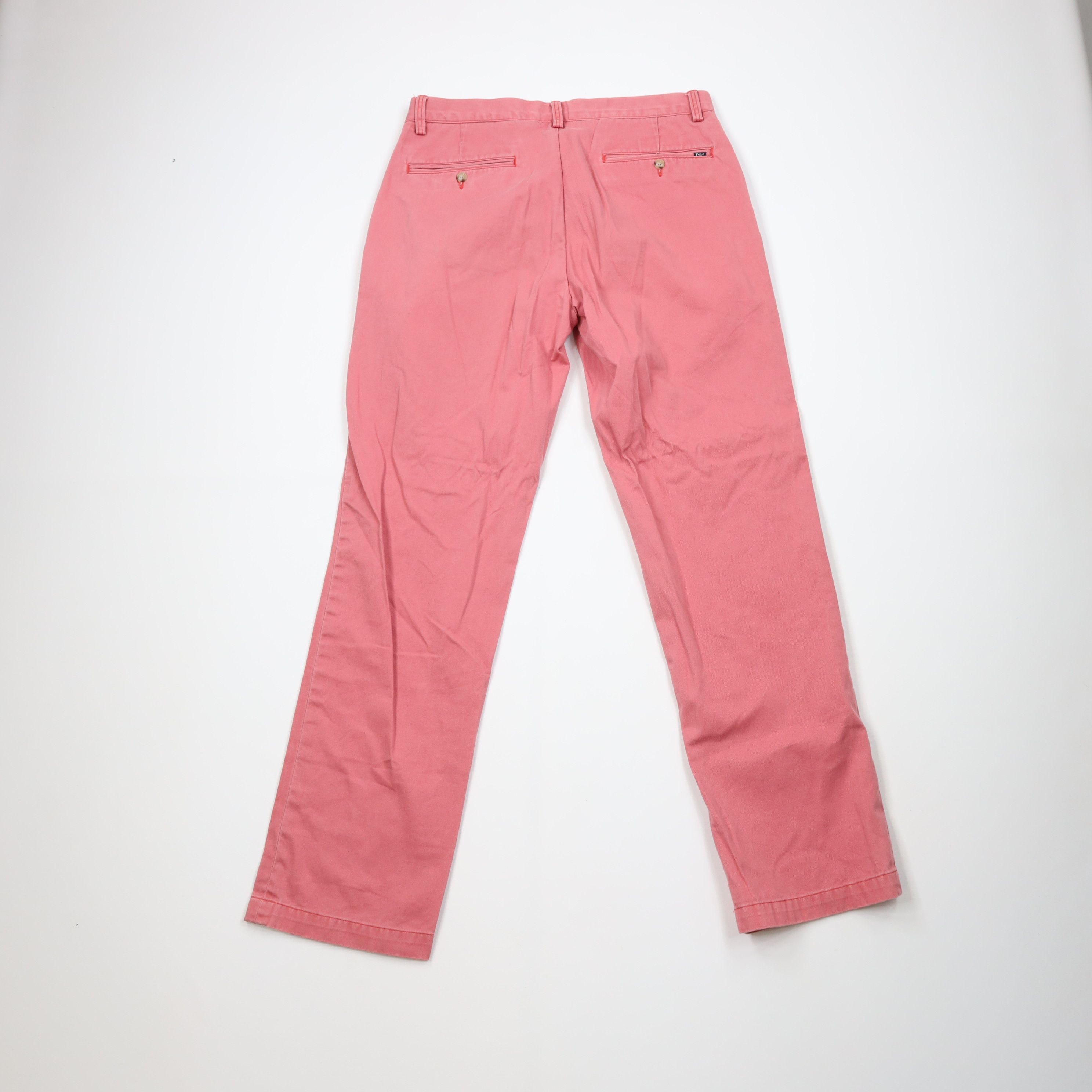 Ralph Lauren Vintage Ralph Lauren Stonewash Straight Leg Chino Pants Red Size US 33 - 10 Thumbnail