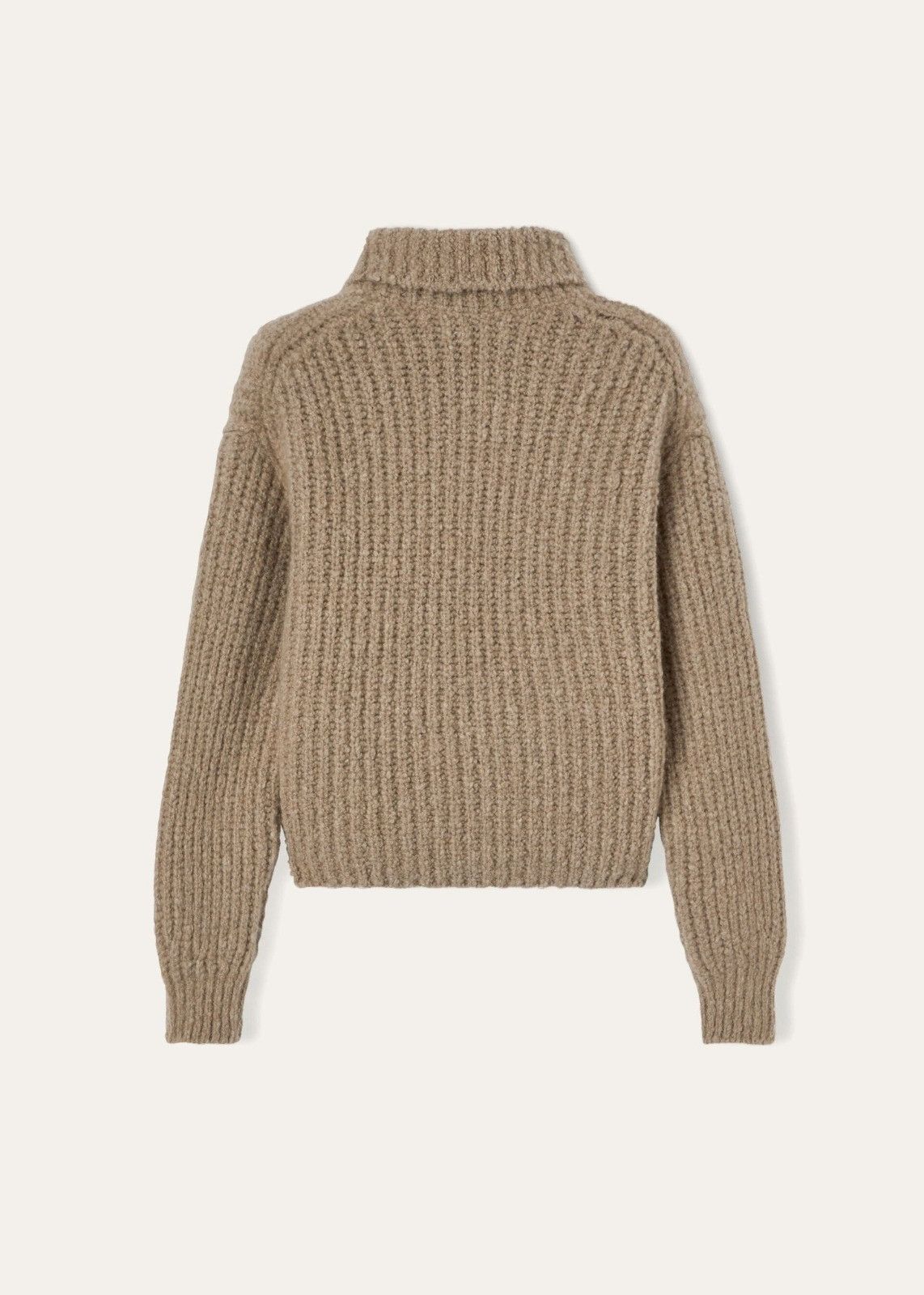 Loro Piana o1srvl11e1125 FAM6680 Cocooning Turtleneck Sweater in Brown Size S / US 4 / IT 40 - 2 Thumbnail