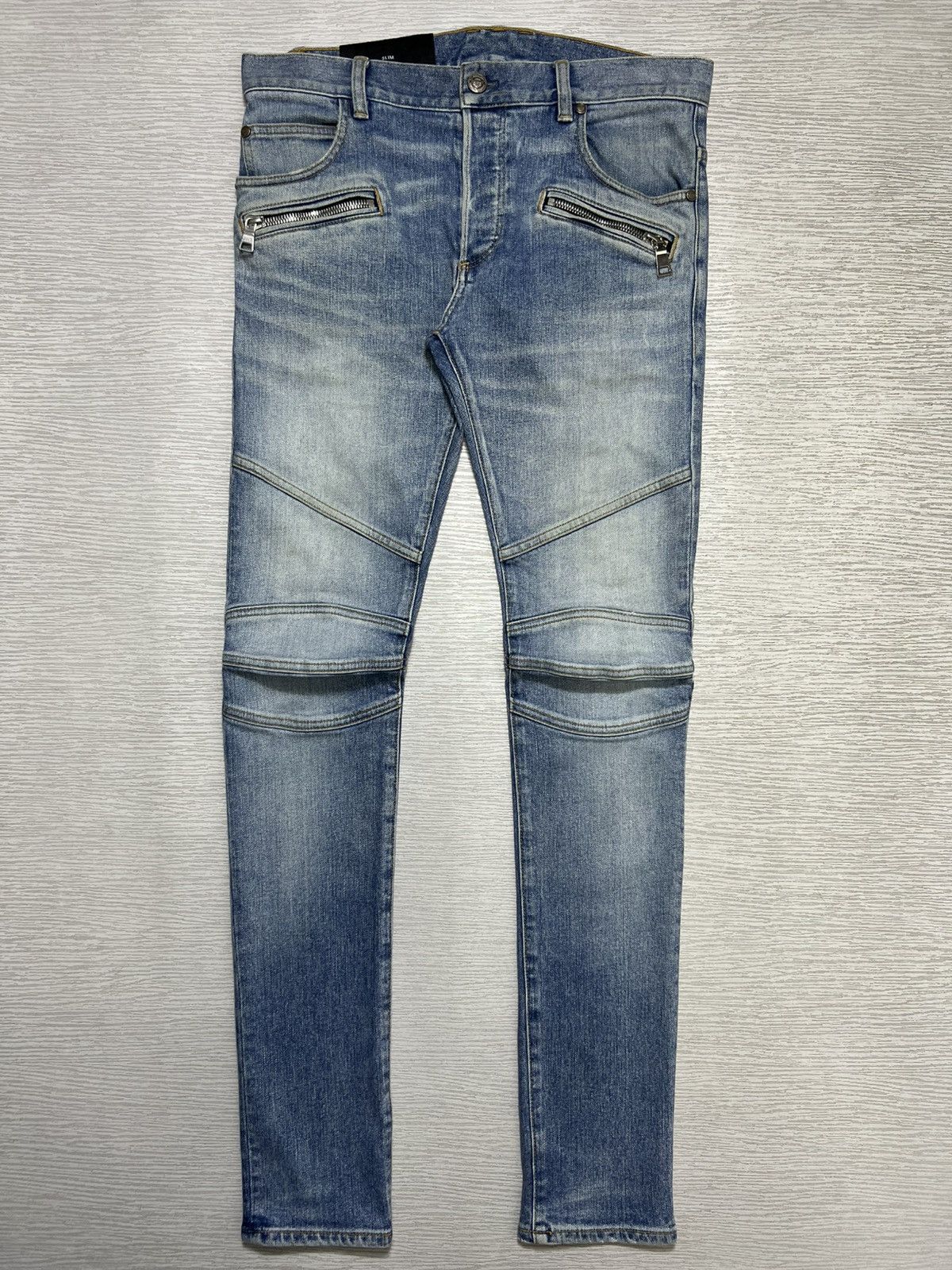 Balmain Balmain - S/S ‘21 - Embossed Logo Skinny Jeans Size US 30 / EU 46 - 1 Thumbnail