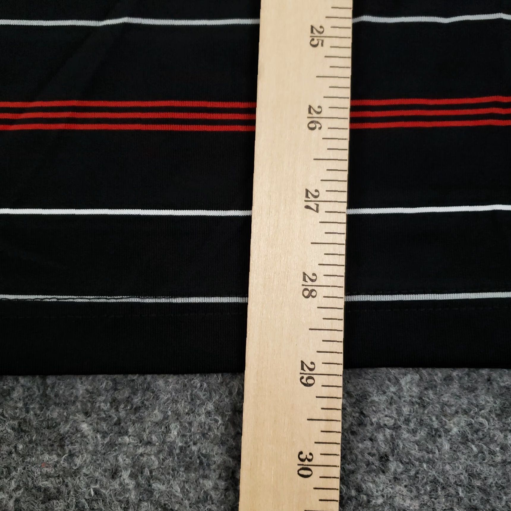 Nat Nast Nat Nast Mens Polo Shirt Extra Large Black Red Striped Short Sleeve Classic Soft Golf Tennis Size US XL / EU 56 / 4 - 3 Thumbnail