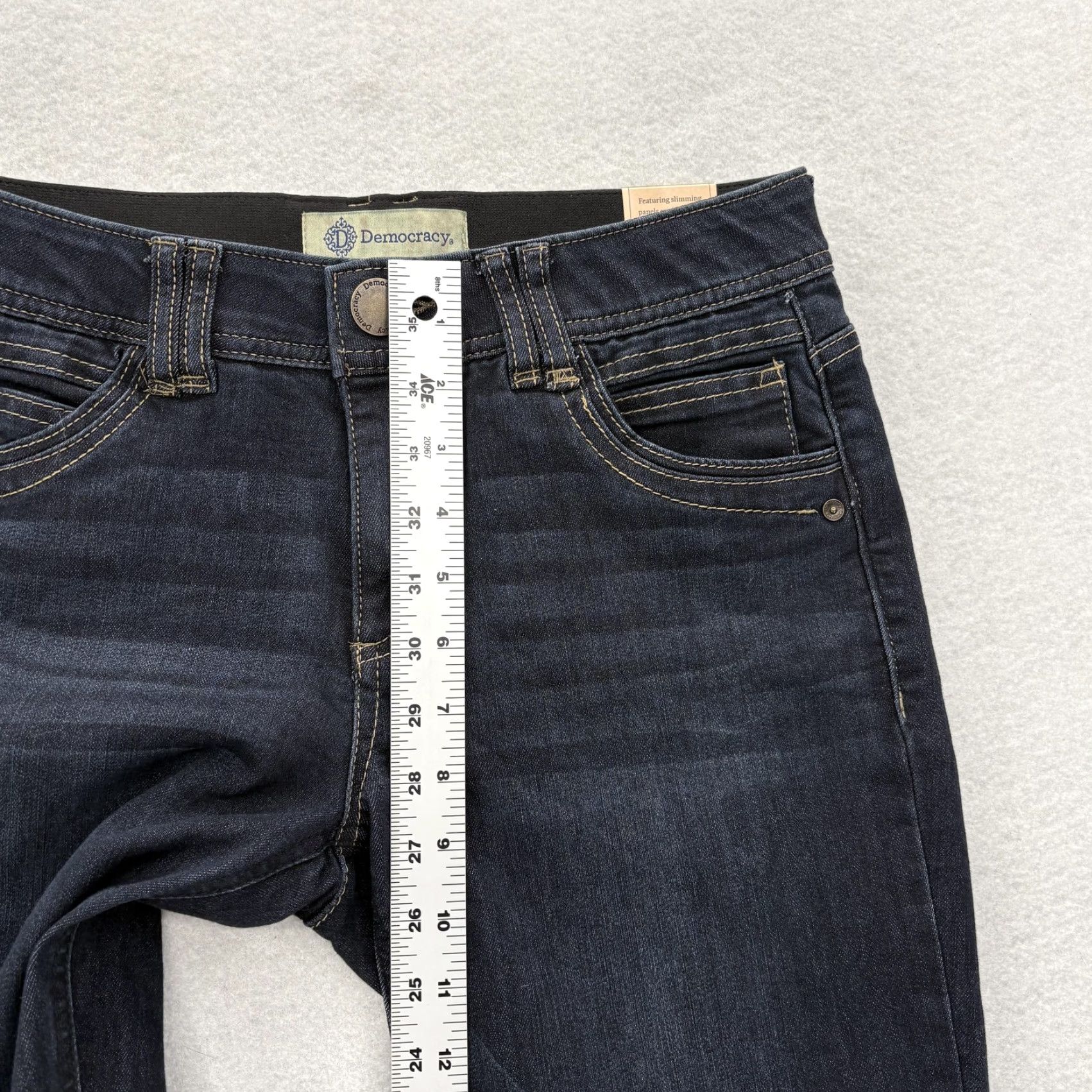 Vintage VINTAGE Democracy Jeans Womens 4 Blue Mid Rise Ankle Skinny NWT Size 27" / US 4 / IT 40 - 7 Thumbnail