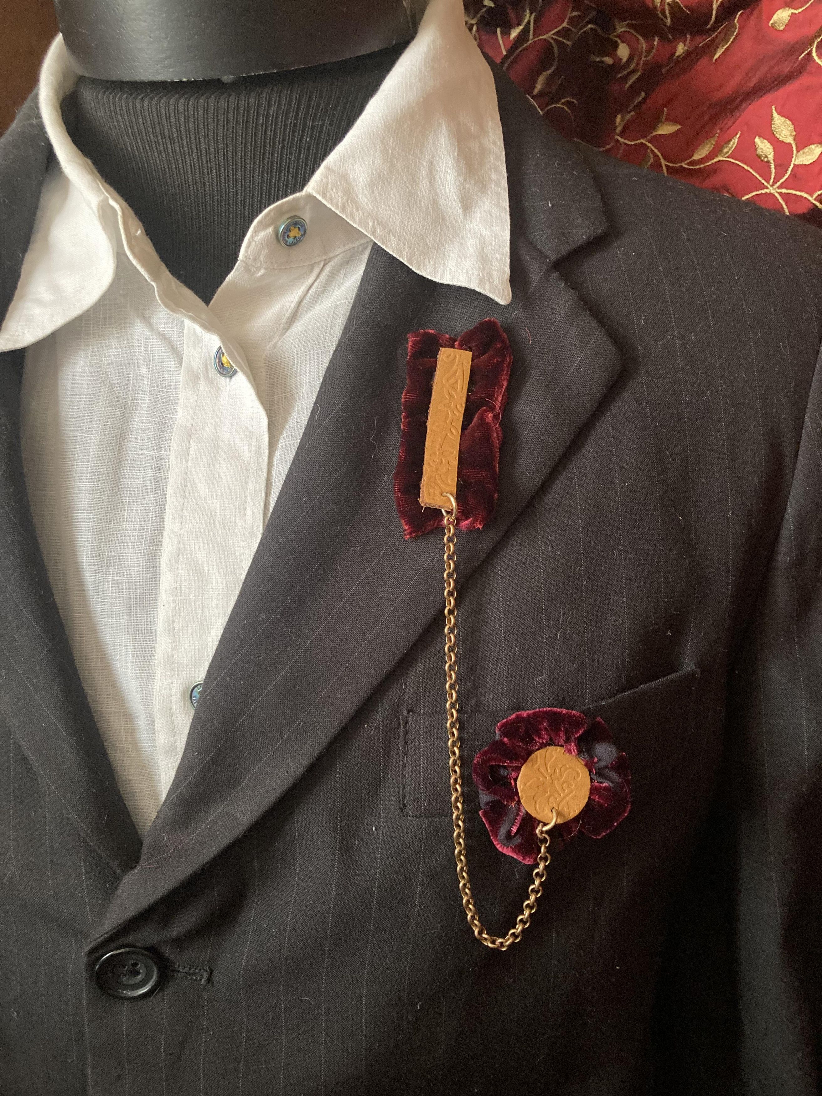 Other × Polo Ralph Lauren Chain Brooch For Men Chatelaine Lapel Pin Men Brooches Size ONE SIZE - 1 Thumbnail