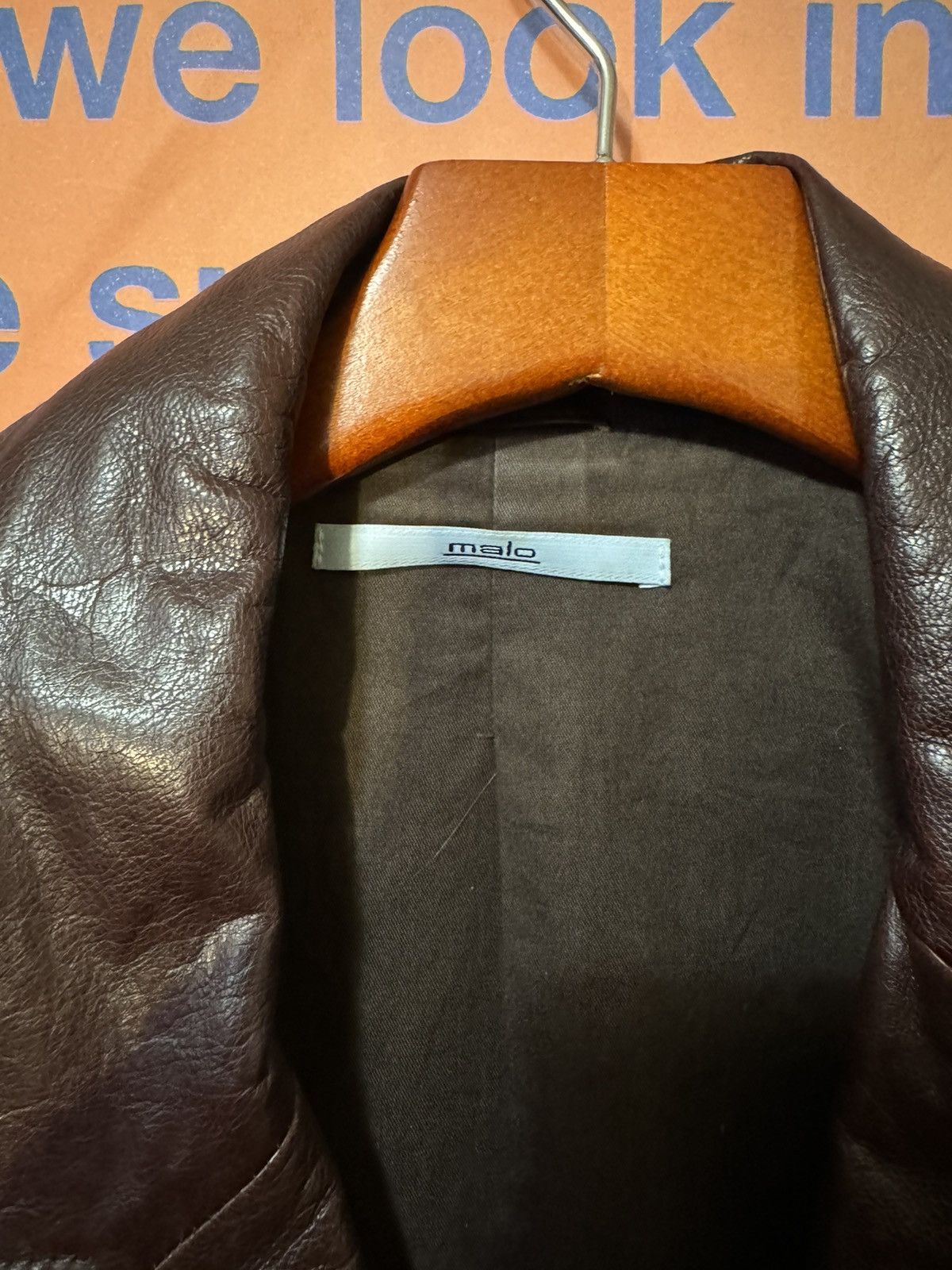 Malo Malo Leather JackeT Size M / US 6-8 / IT 42-44 - 2 Thumbnail