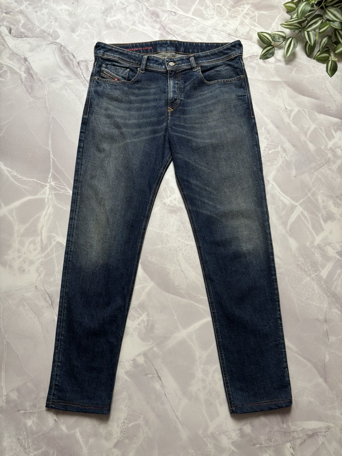 Diesel DIESEL 1979 Sleenker Jeans Skinny Faded Blue Mens 34 x 32 Size US 34 / EU 50 - 1 Thumbnail