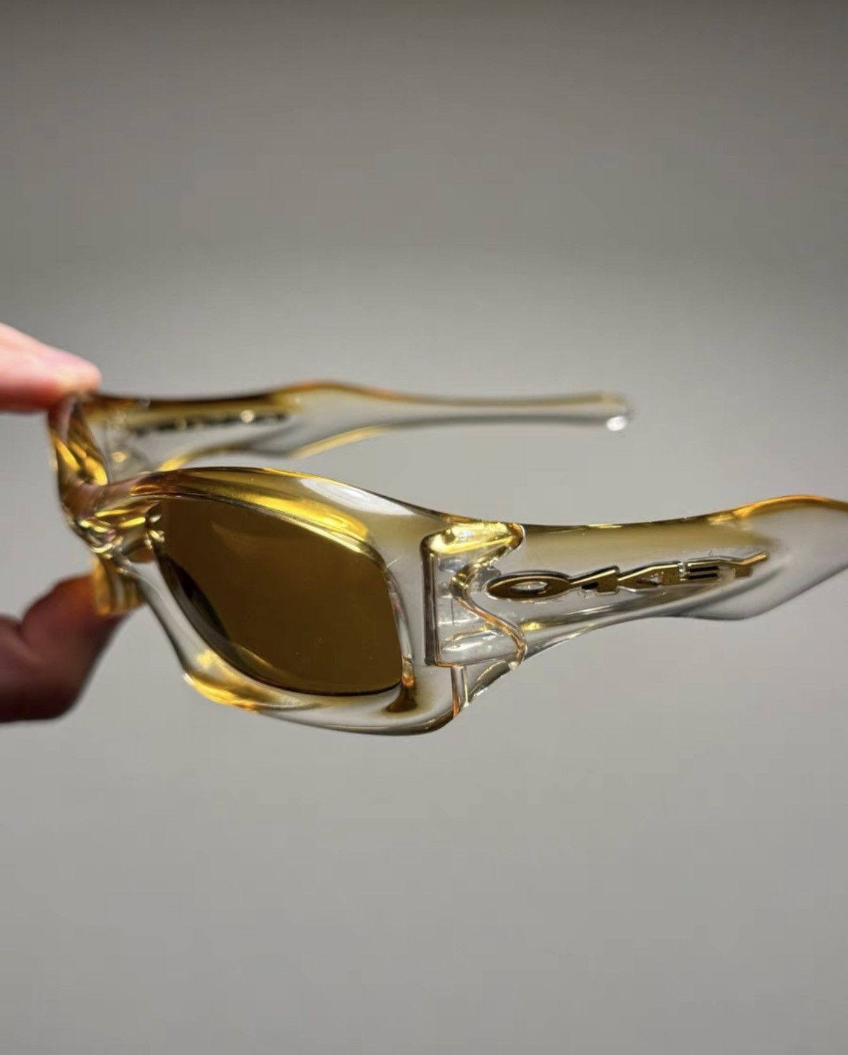 Oakley Oakley Fat Cat Champagne Gold / Whiskey Sunglasses K24 Size ONE SIZE - 3 Thumbnail