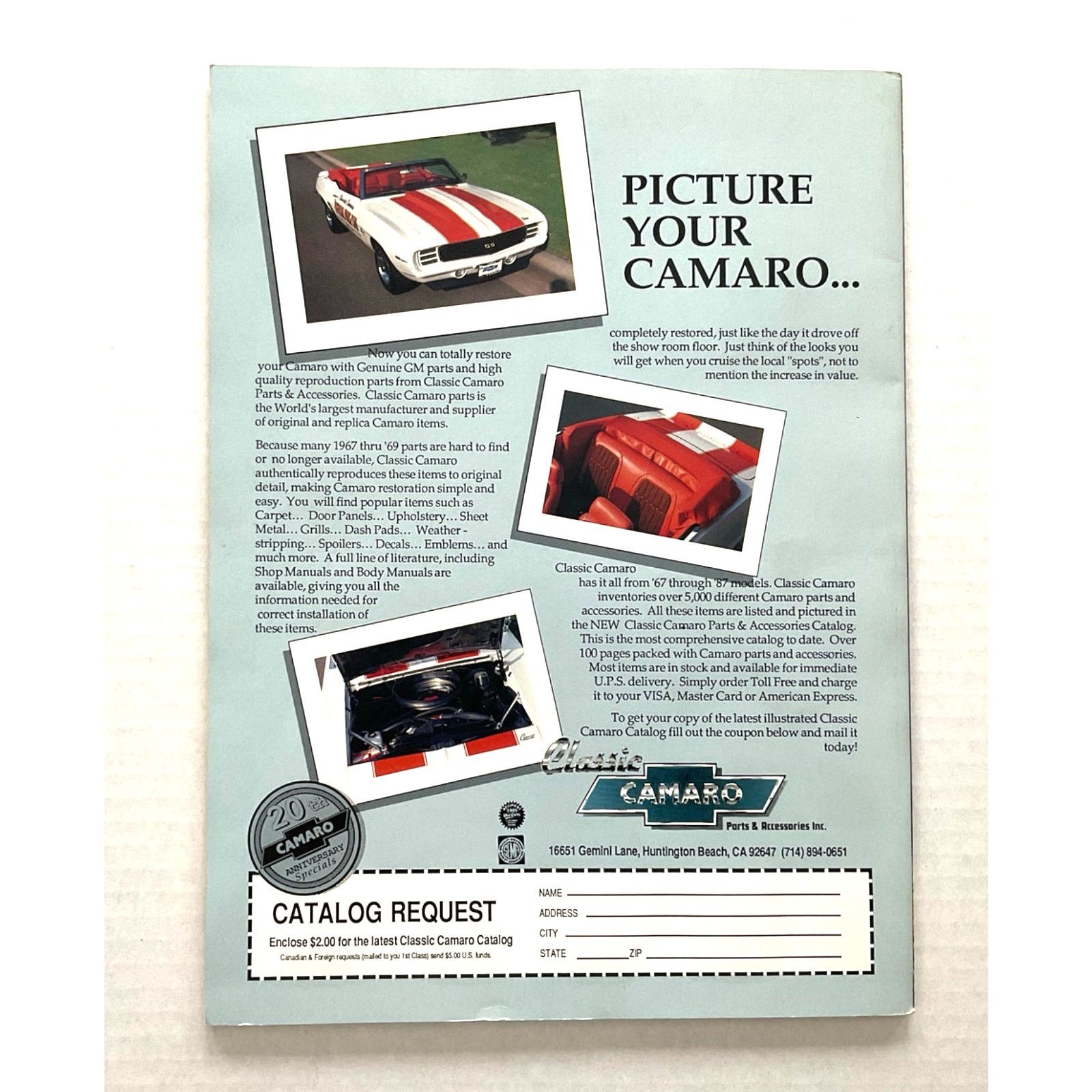 Other Car Craft Vintage Magazine Volume 4 No 1 Camaro EUC Size ONE SIZE - 2 Thumbnail