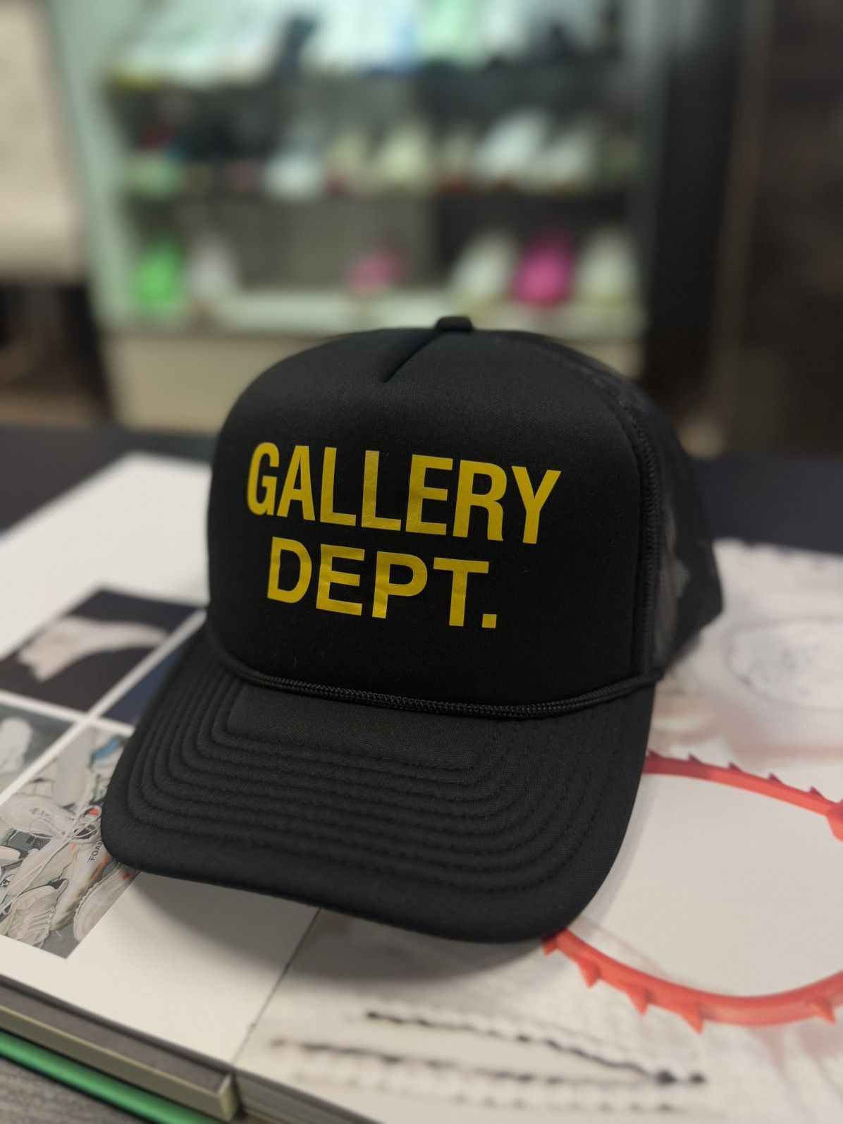 Gallery Dept. Gallery DEPT SnapBack Adjustable Hat Black Yellow (NEW) Size ONE SIZE - 2 Thumbnail