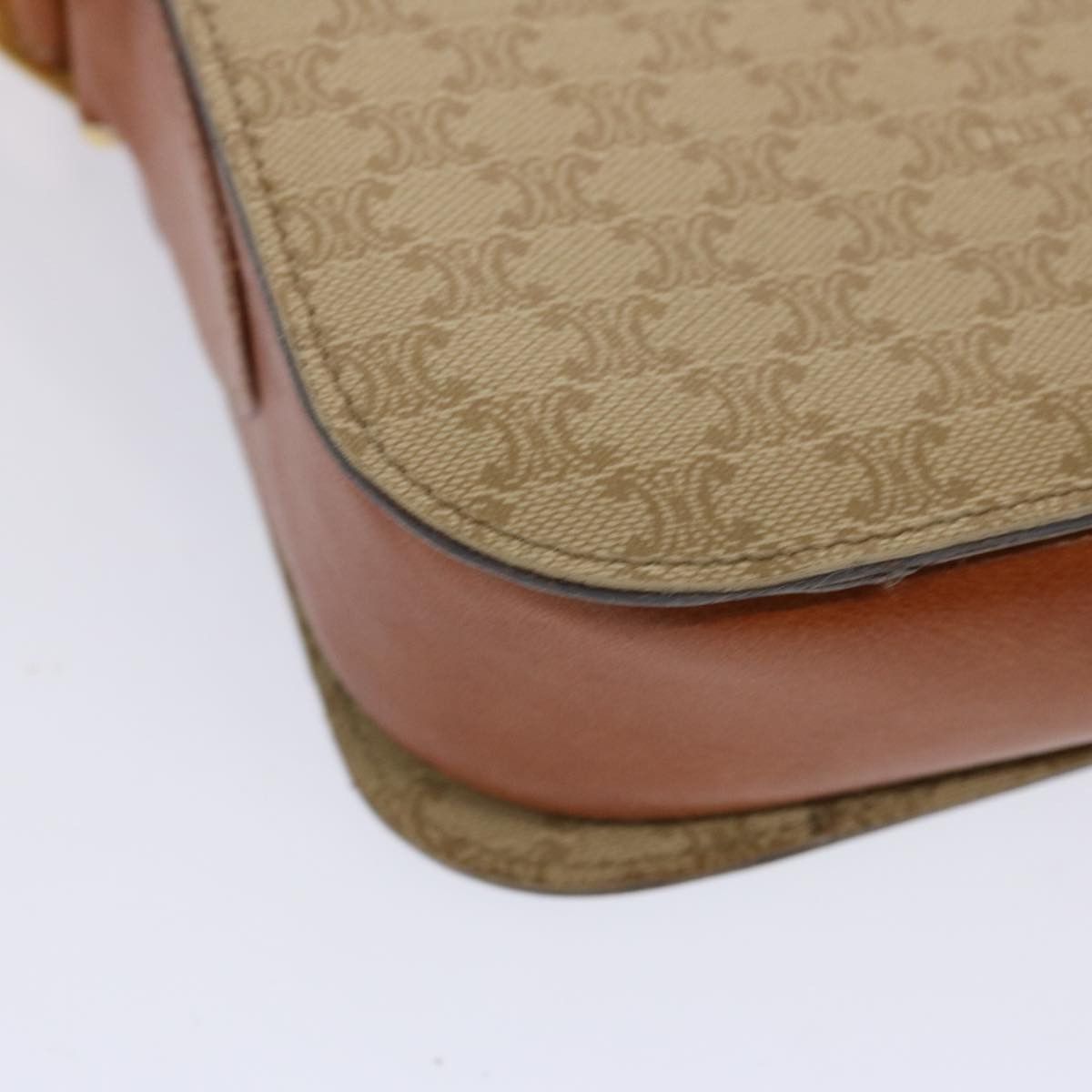 Celine CELINE Macadam Canvas Shoulder Bag Beige Size ONE SIZE - 16 Thumbnail
