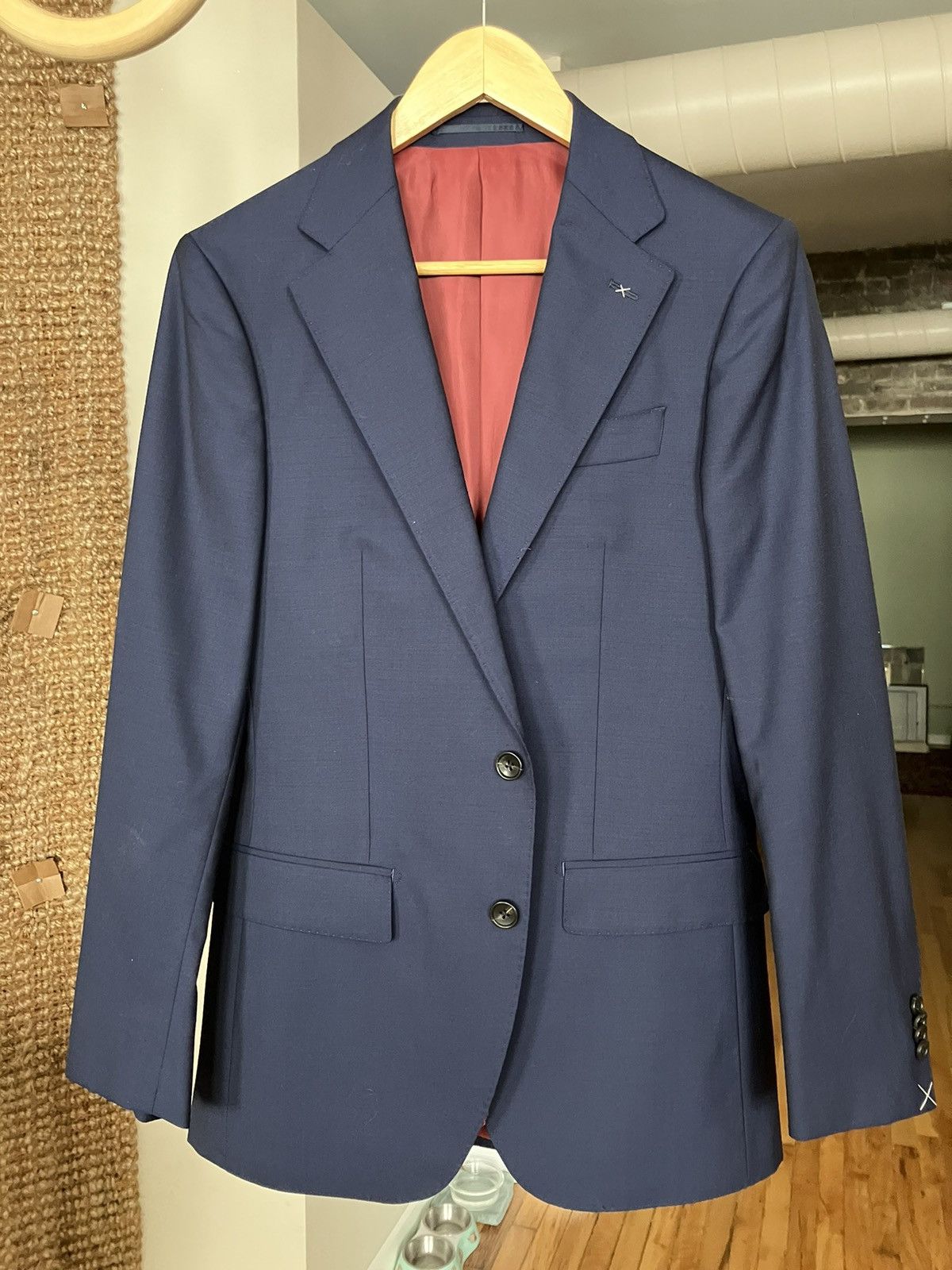 Designer × Spier & Mackay Spier & Mackay Tropical Blue Suit Blazer Size 36R - 1 Thumbnail