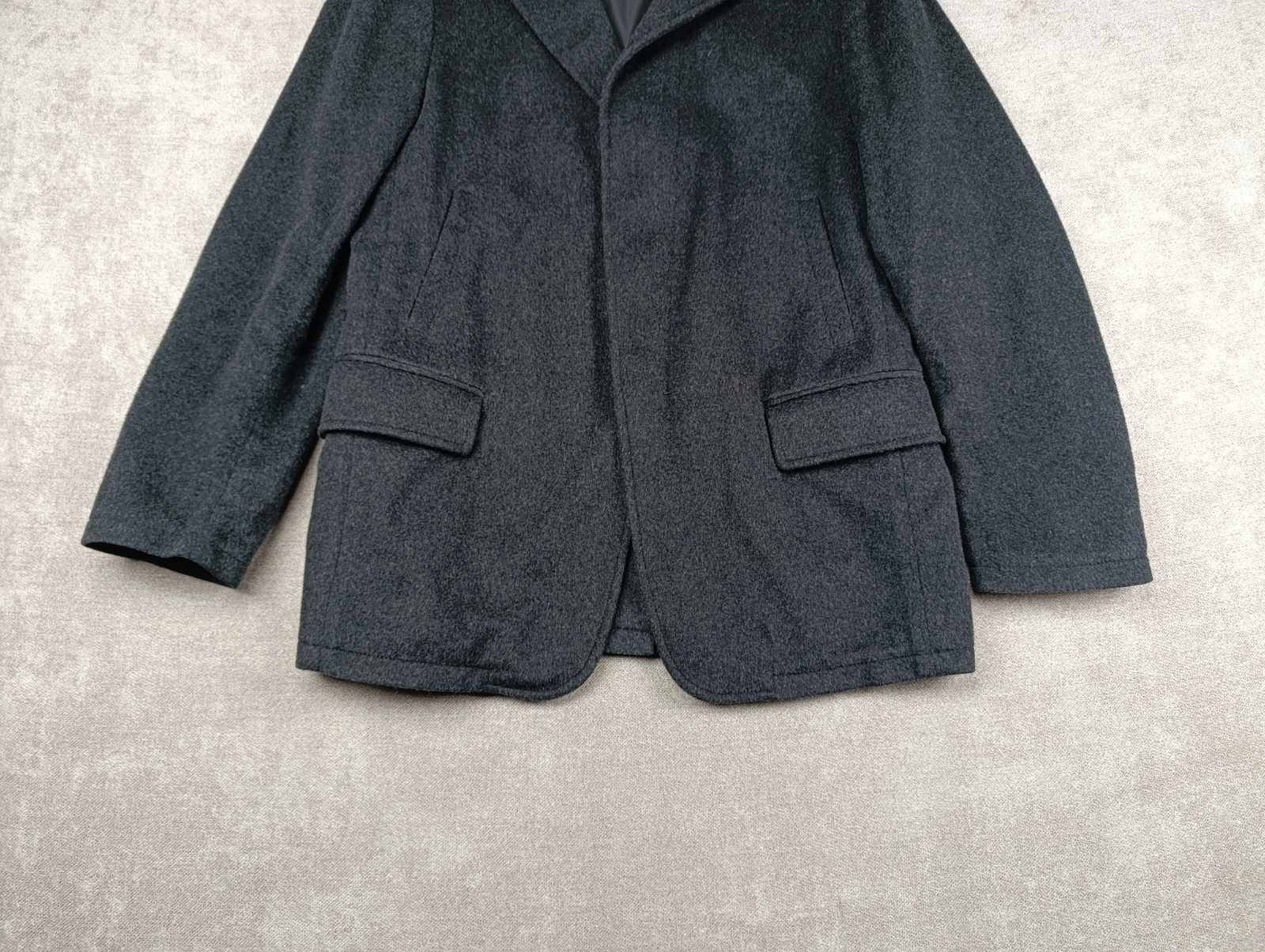 Prada PRADA MENS WOOL COAT LEATHER COLAR Size US L / EU 52-54 / 3 - 2 Thumbnail