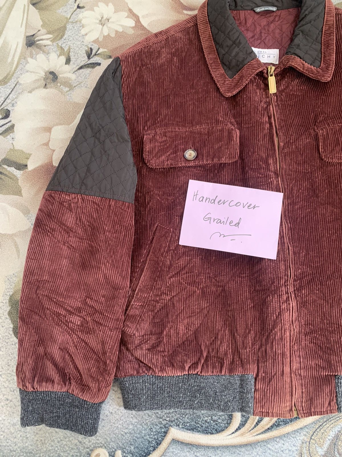 Givenchy Givenchy Gentlemen Corduroy & Quilted Jacket Size US M / EU 48-50 / 2 - 3 Thumbnail