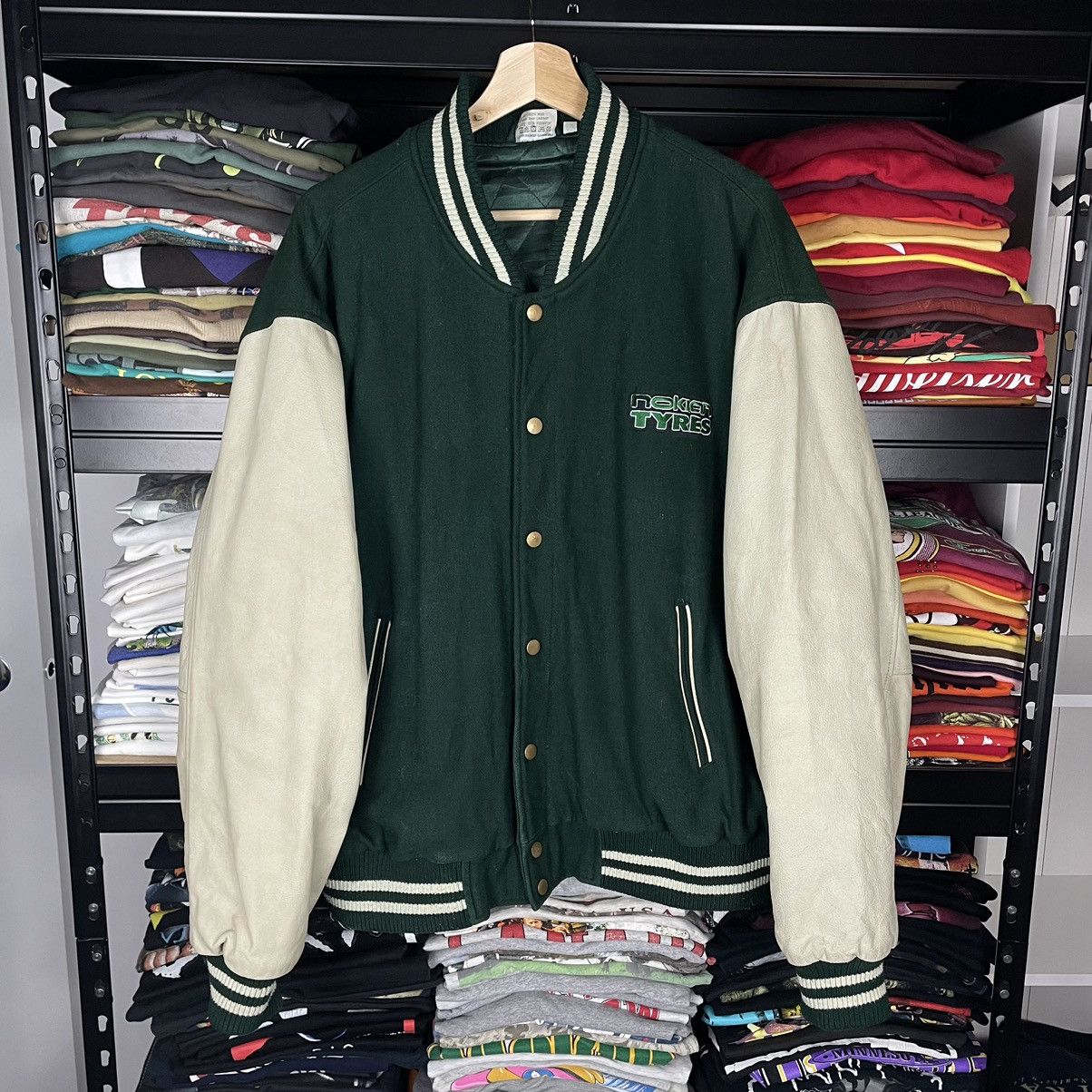 NASCAR × Vintage Vintage 90s Nokian Tyres Bomber Jacket NASCAR Racing Rare Size US L / EU 52-54 / 3 - 3 Thumbnail