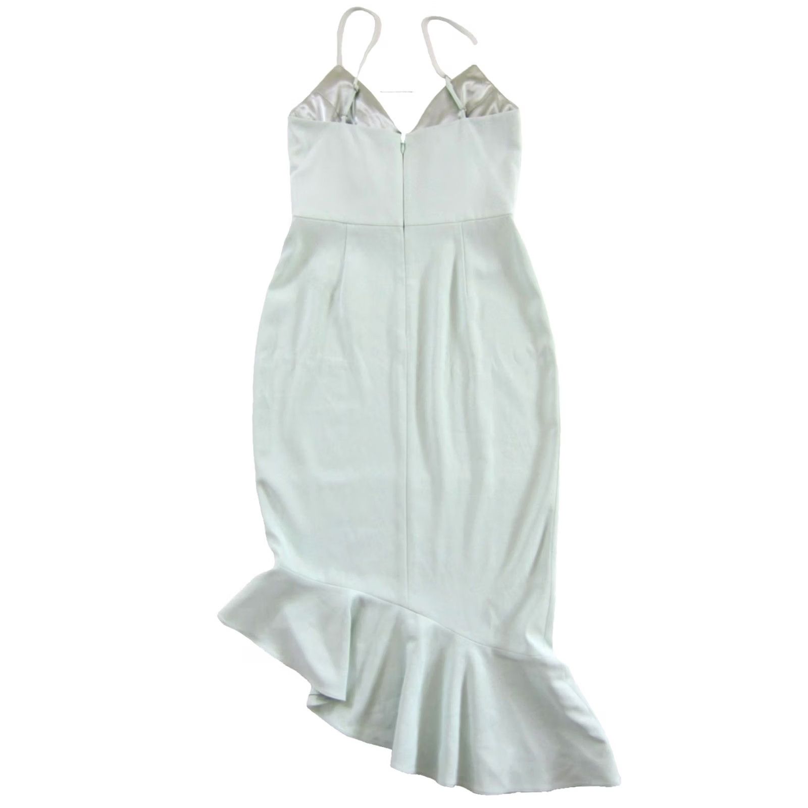 Vintage Gianni Bini Lee NWT Light Green Asymmetric Midi Tank Dress Woman Size 4 Size S / US 4 / IT 40 - 2 Thumbnail